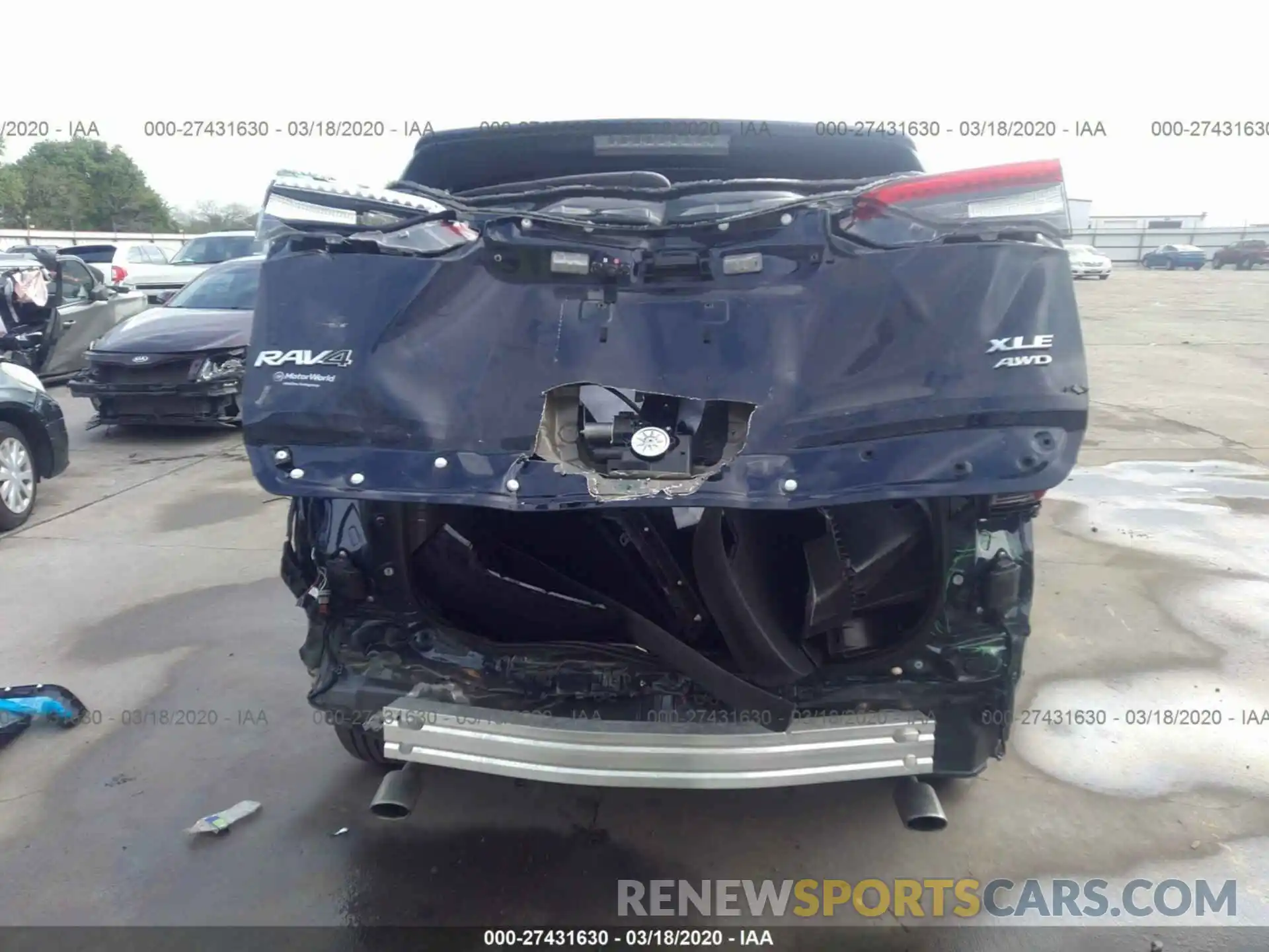 6 Фотография поврежденного автомобиля 2T3P1RFVXKC055915 TOYOTA RAV4 2019