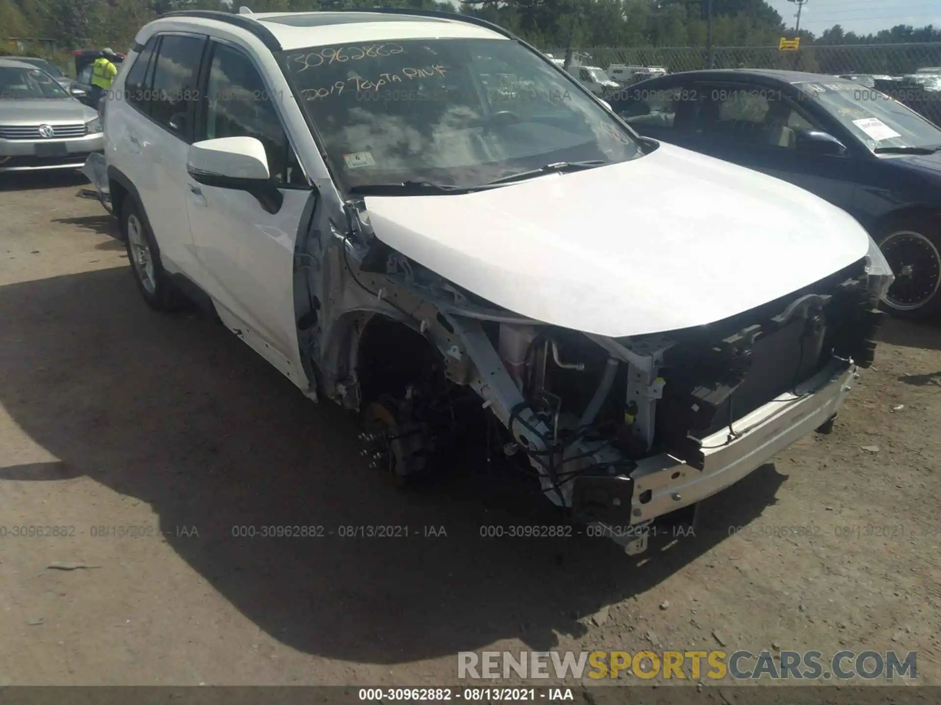 1 Photograph of a damaged car 2T3P1RFVXKW035937 TOYOTA RAV4 2019