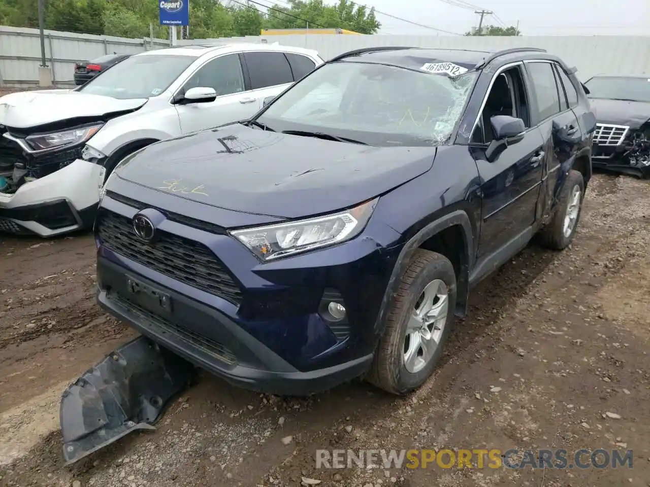 2 Фотография поврежденного автомобиля 2T3P1RFVXKW060921 TOYOTA RAV4 2019