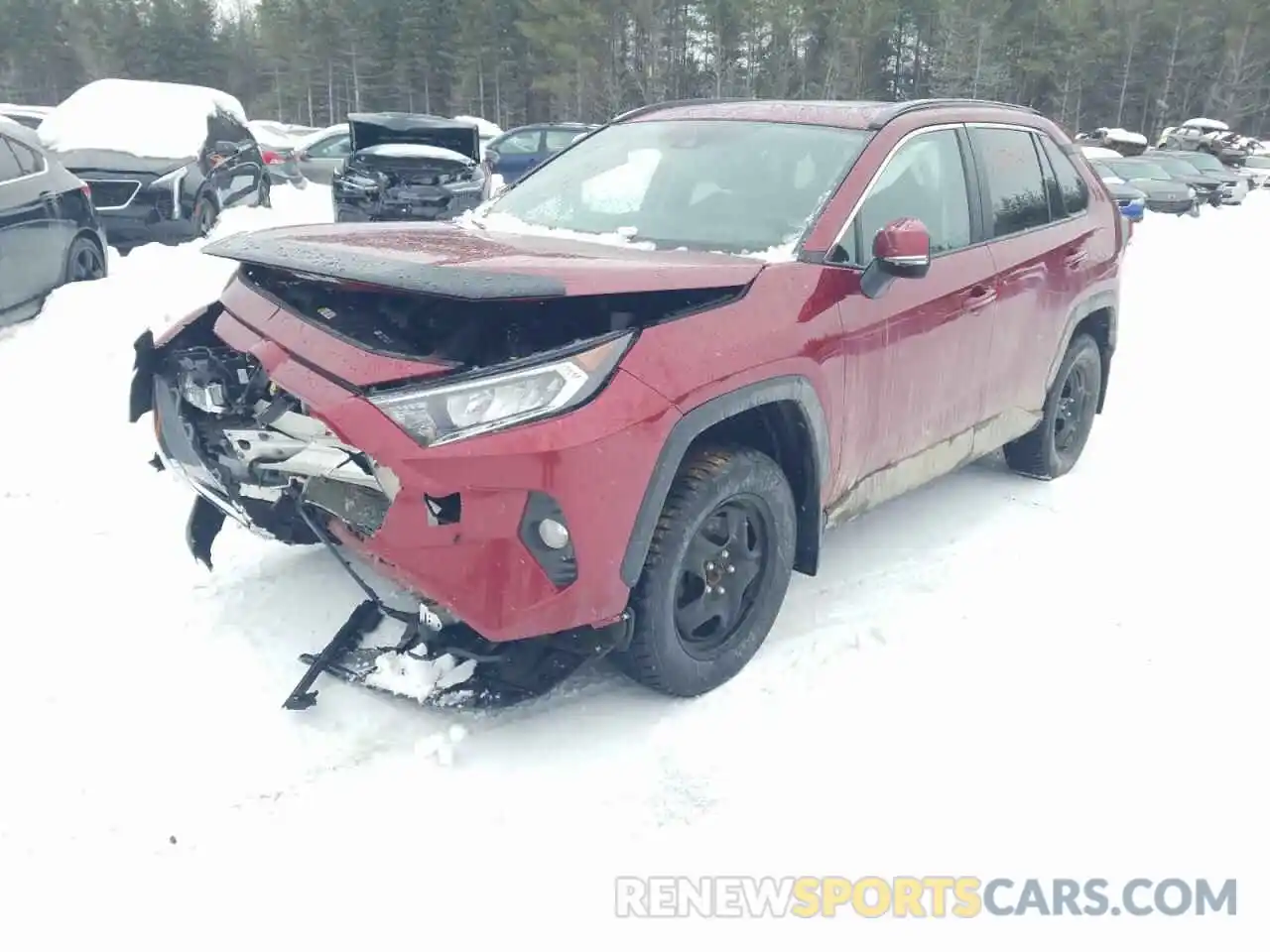 2 Фотография поврежденного автомобиля 2T3R1RFV4KW059501 TOYOTA RAV4 2019