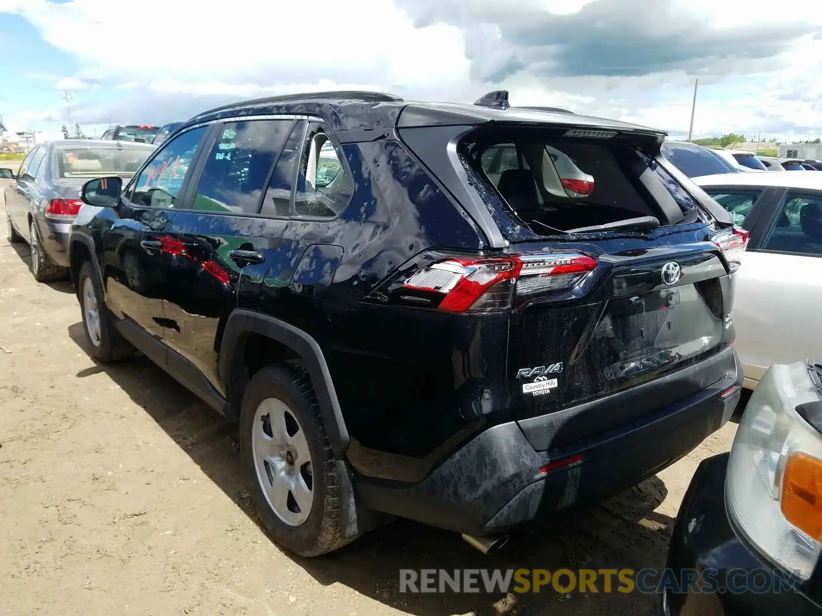 3 Фотография поврежденного автомобиля 2T3R1RFV7KW013662 TOYOTA RAV4 2019