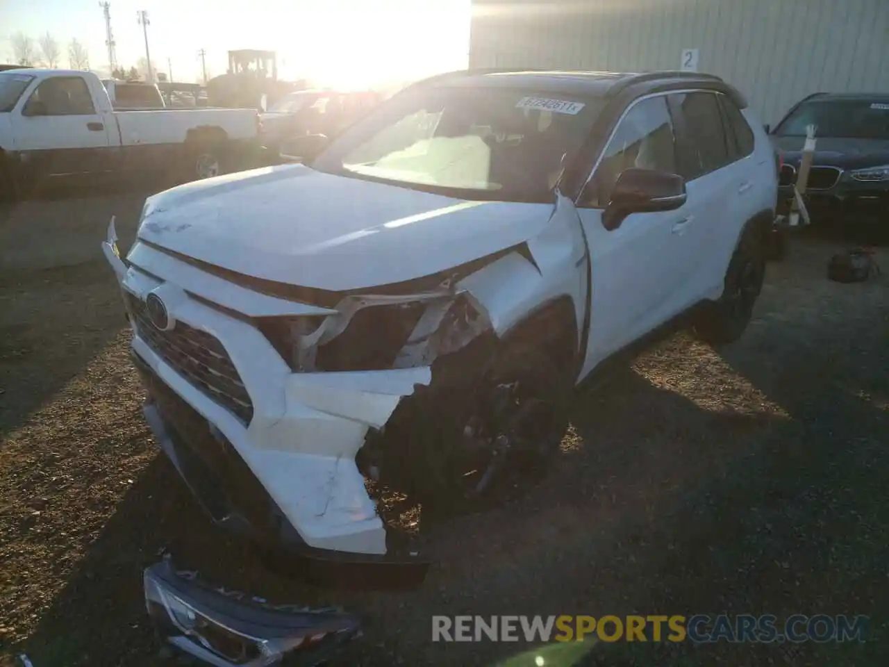 2 Photograph of a damaged car 2T3RWRFV0KW003234 TOYOTA RAV4 2019