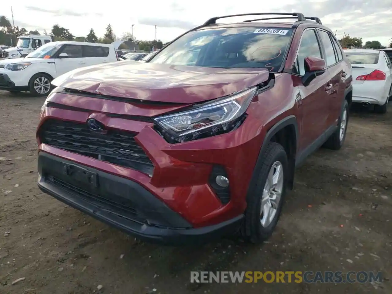 2 Фотография поврежденного автомобиля 2T3RWRFV0KW013004 TOYOTA RAV4 2019