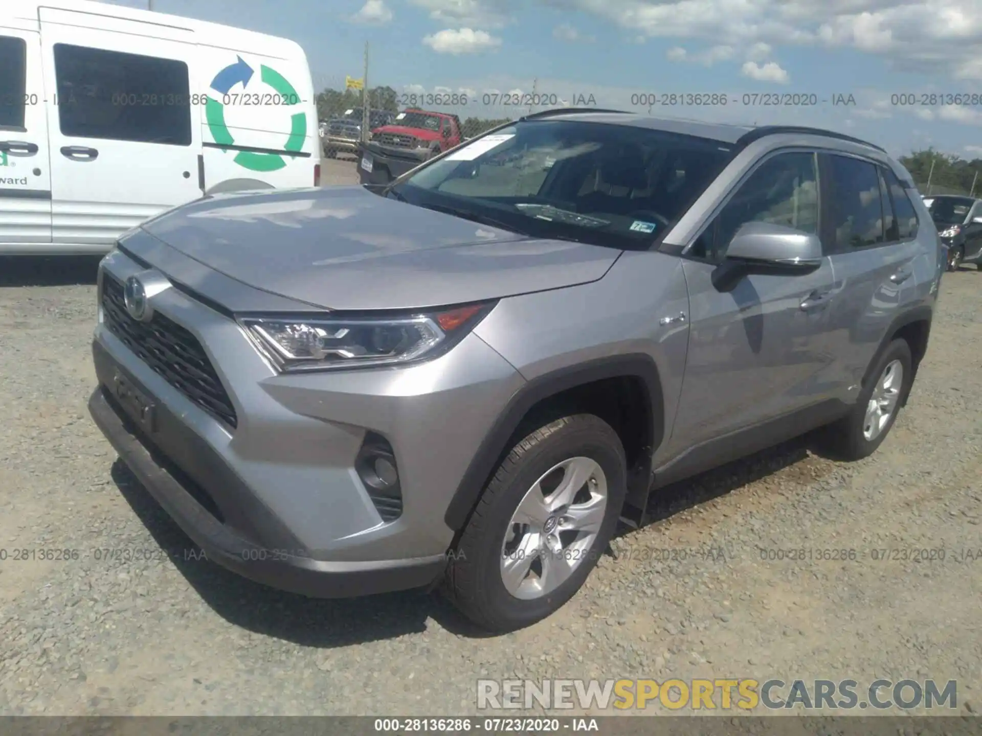 2 Фотография поврежденного автомобиля 2T3RWRFV0KW021507 TOYOTA RAV4 2019