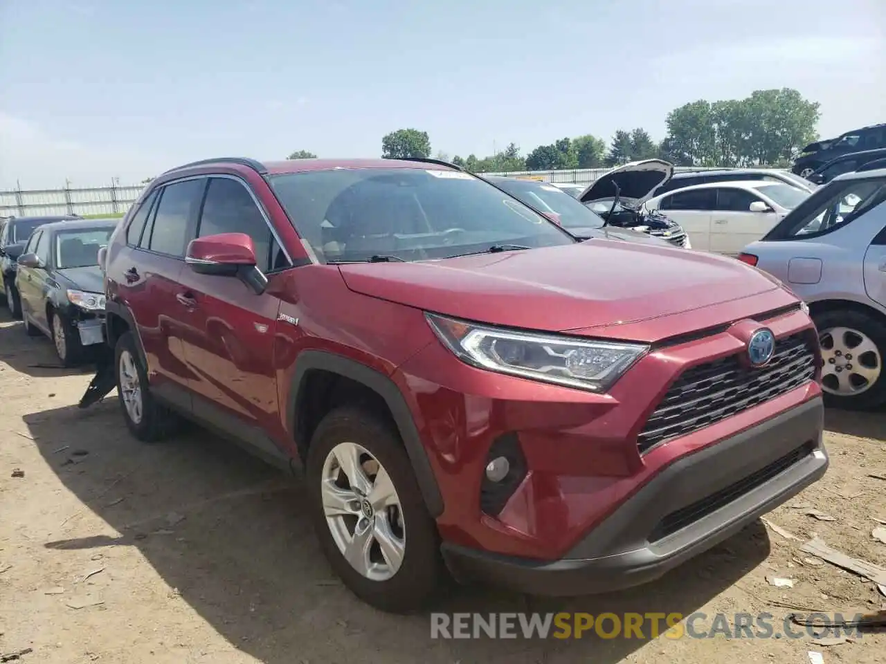 1 Photograph of a damaged car 2T3RWRFV0KW025816 TOYOTA RAV4 2019