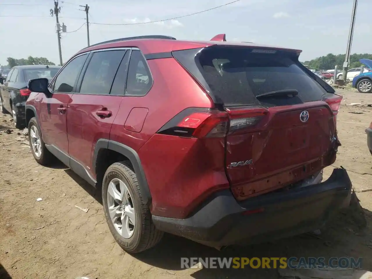 3 Photograph of a damaged car 2T3RWRFV0KW025816 TOYOTA RAV4 2019