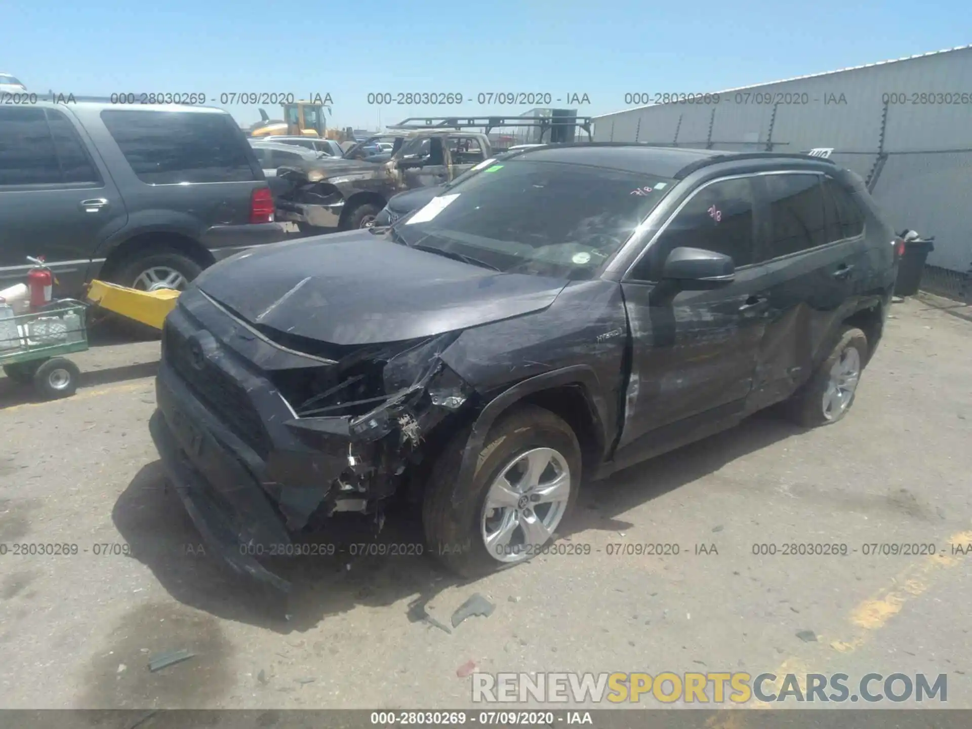 2 Фотография поврежденного автомобиля 2T3RWRFV0KW027596 TOYOTA RAV4 2019