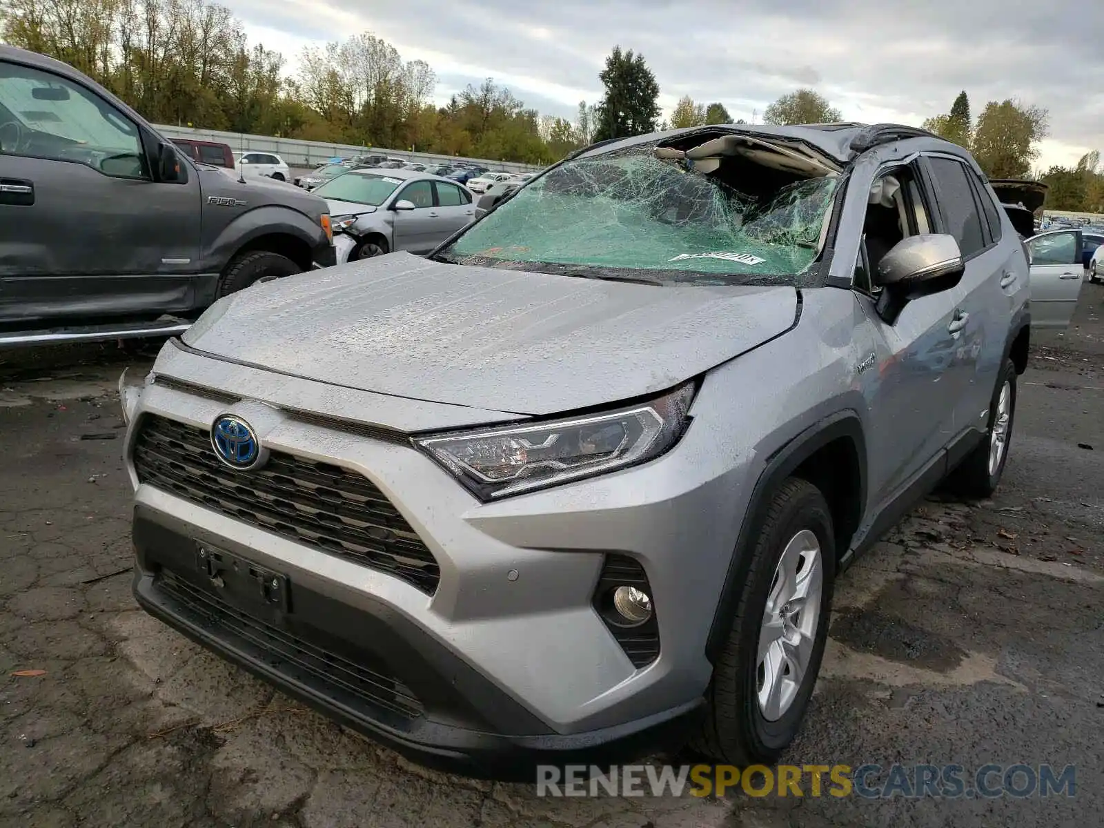 2 Photograph of a damaged car 2T3RWRFV0KW031499 TOYOTA RAV4 2019