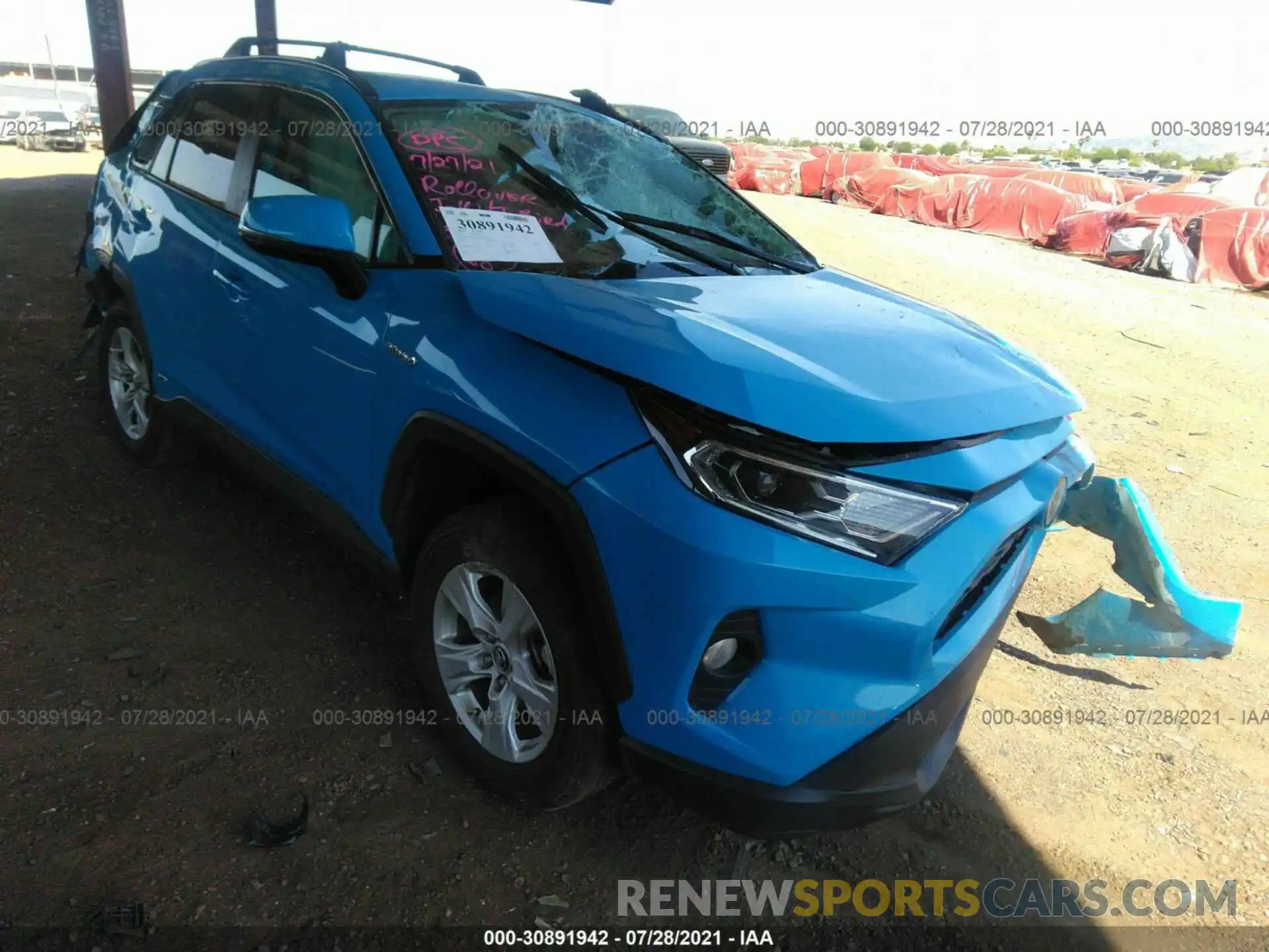 1 Photograph of a damaged car 2T3RWRFV0KW046410 TOYOTA RAV4 2019