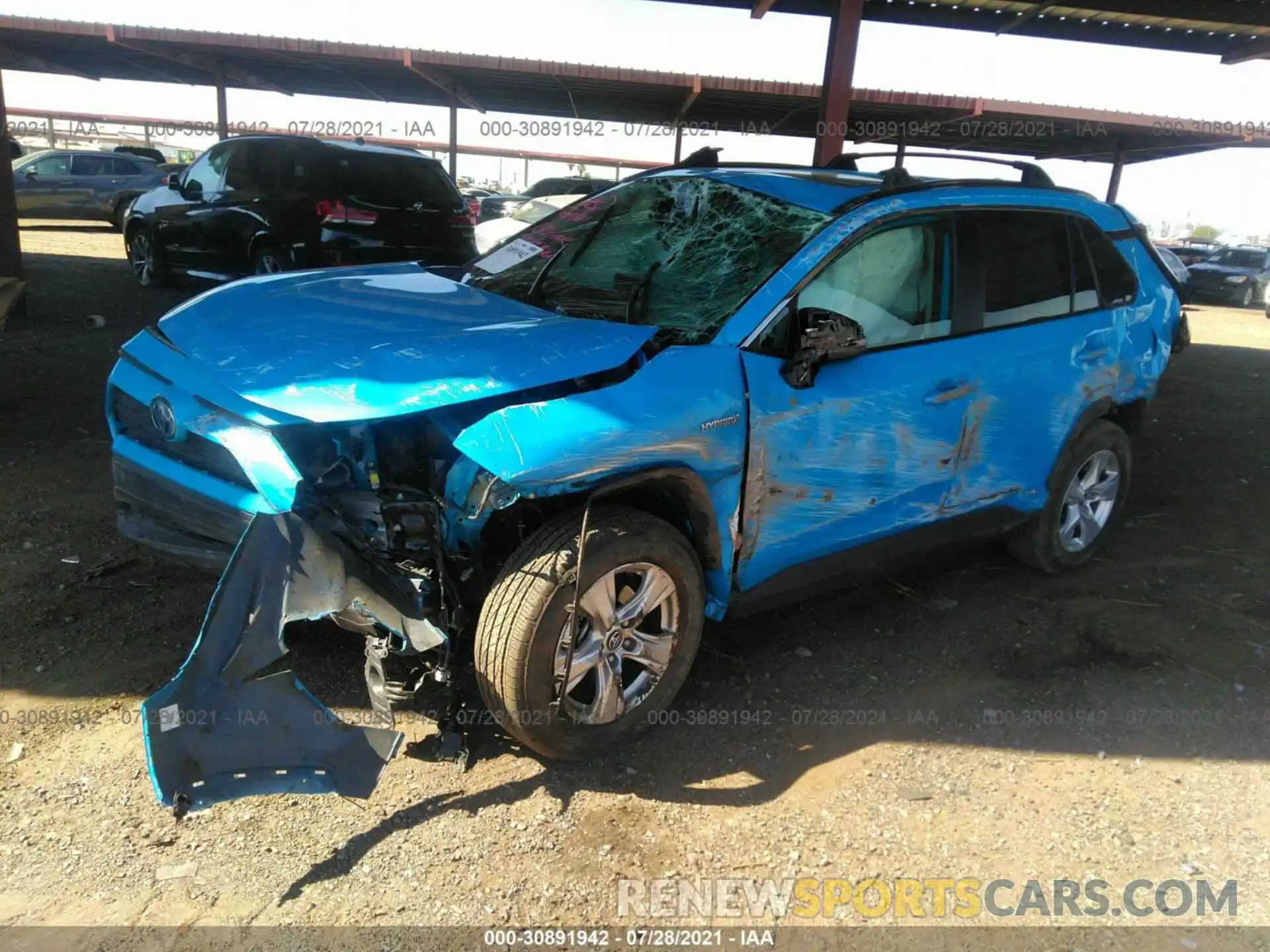 2 Photograph of a damaged car 2T3RWRFV0KW046410 TOYOTA RAV4 2019