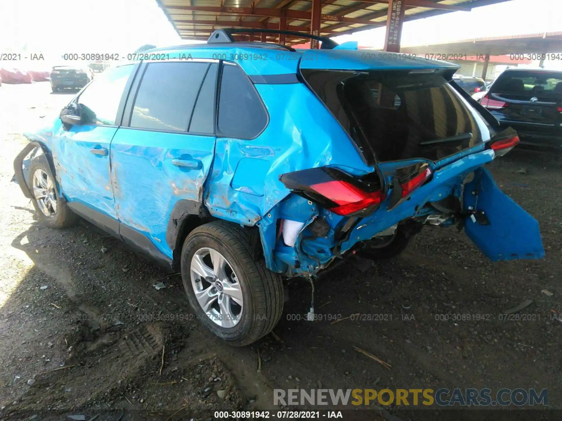 3 Фотография поврежденного автомобиля 2T3RWRFV0KW046410 TOYOTA RAV4 2019