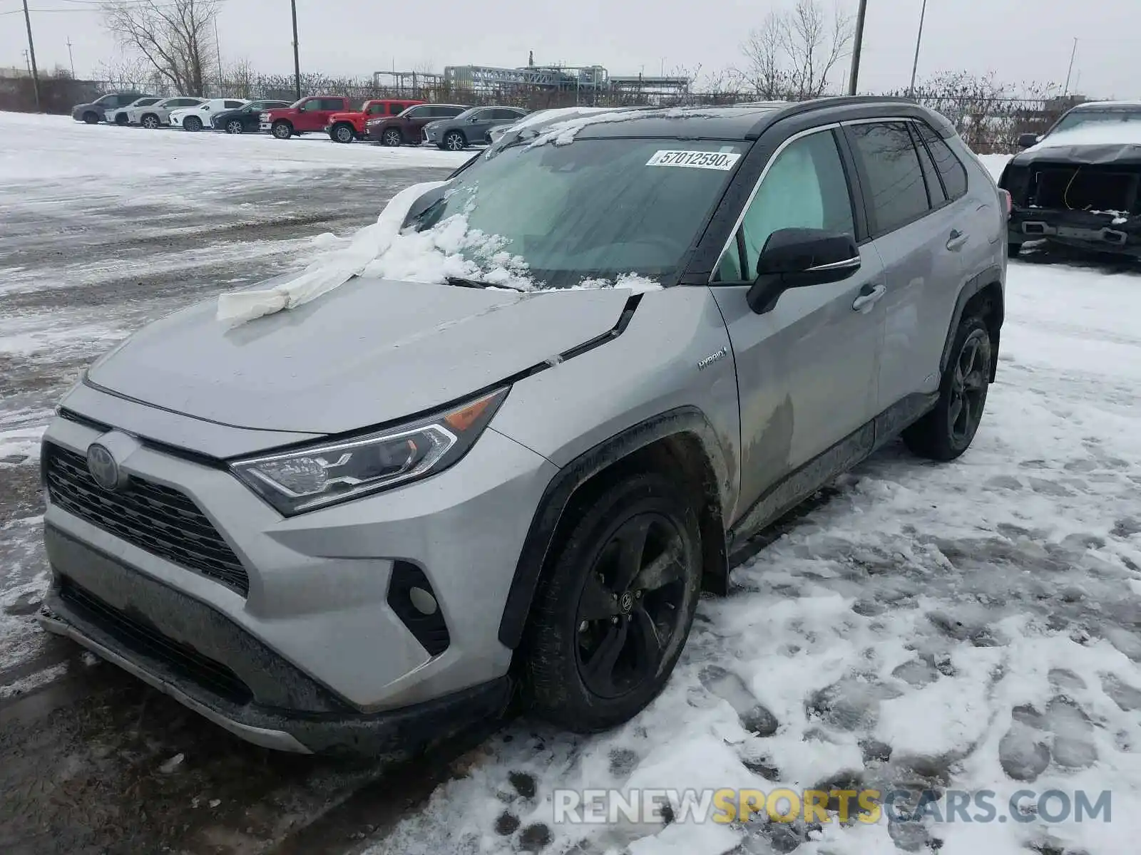 2 Photograph of a damaged car 2T3RWRFV1KW004490 TOYOTA RAV4 2019