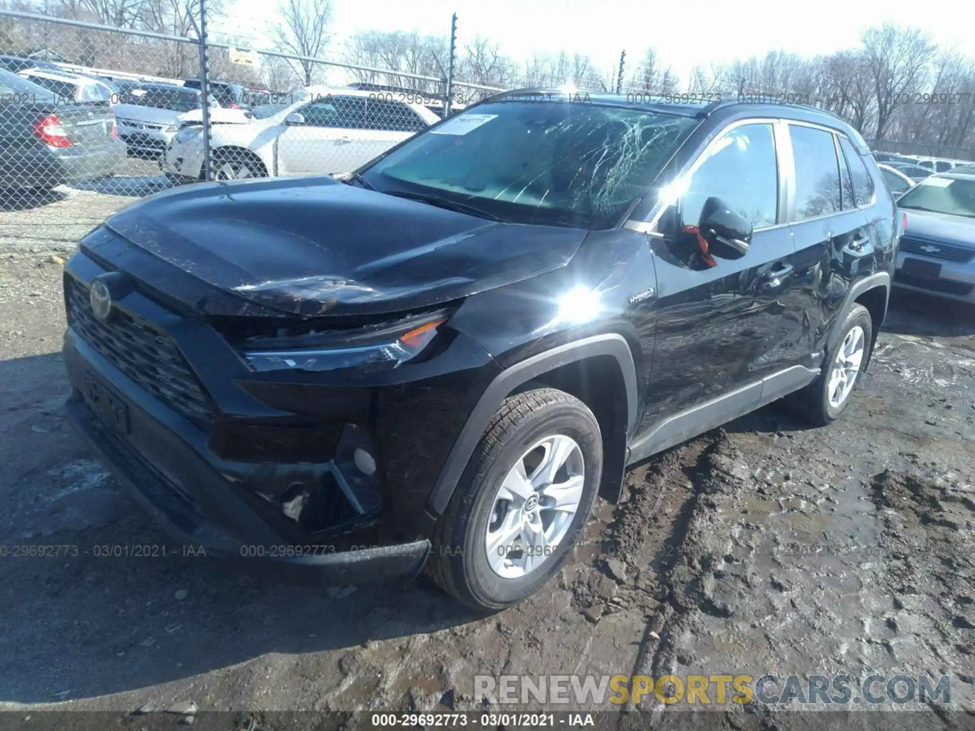 2 Photograph of a damaged car 2T3RWRFV1KW009219 TOYOTA RAV4 2019