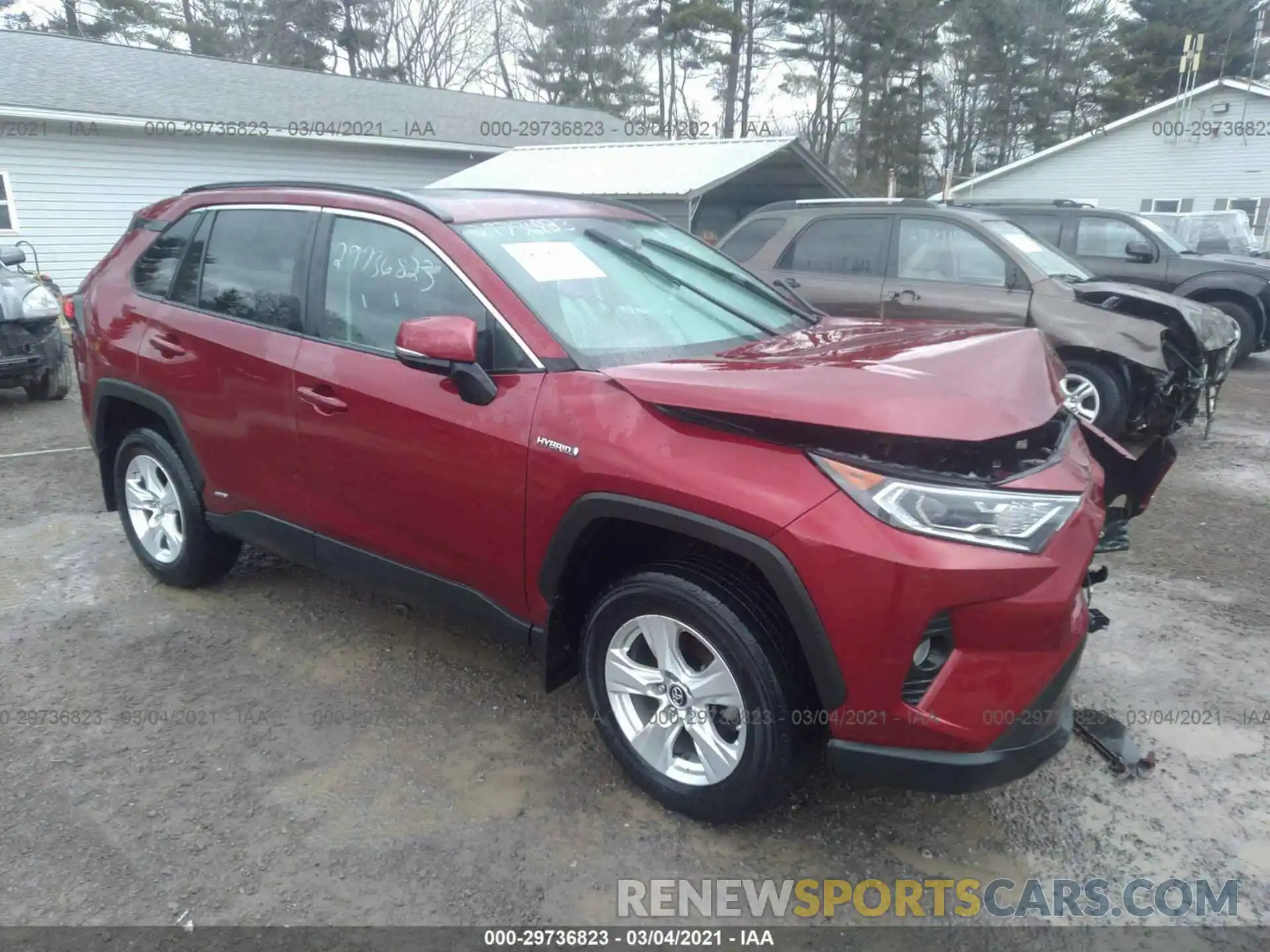 1 Photograph of a damaged car 2T3RWRFV1KW025078 TOYOTA RAV4 2019