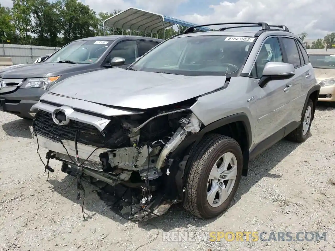 2 Photograph of a damaged car 2T3RWRFV1KW034637 TOYOTA RAV4 2019