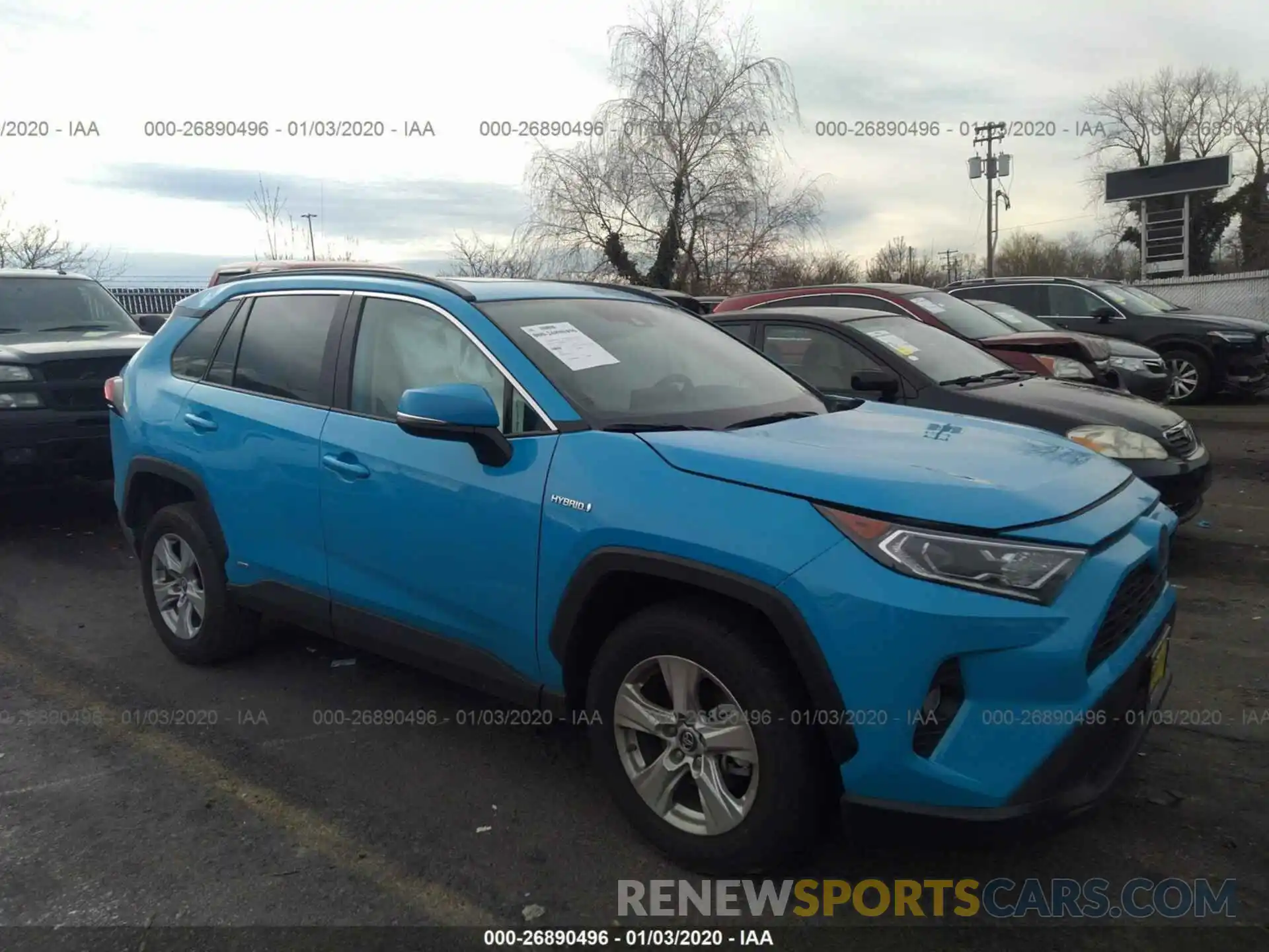 1 Photograph of a damaged car 2T3RWRFV1KW042124 TOYOTA RAV4 2019