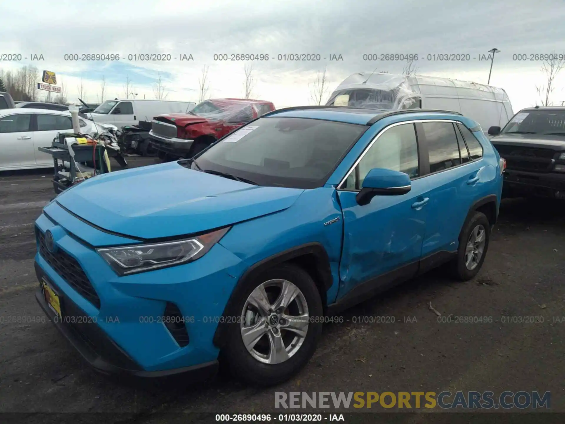 2 Photograph of a damaged car 2T3RWRFV1KW042124 TOYOTA RAV4 2019