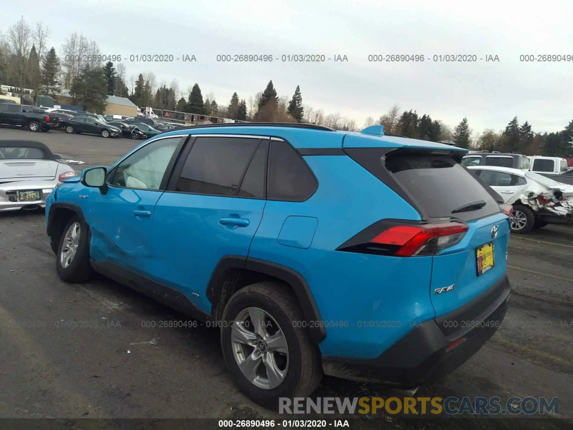 3 Фотография поврежденного автомобиля 2T3RWRFV1KW042124 TOYOTA RAV4 2019