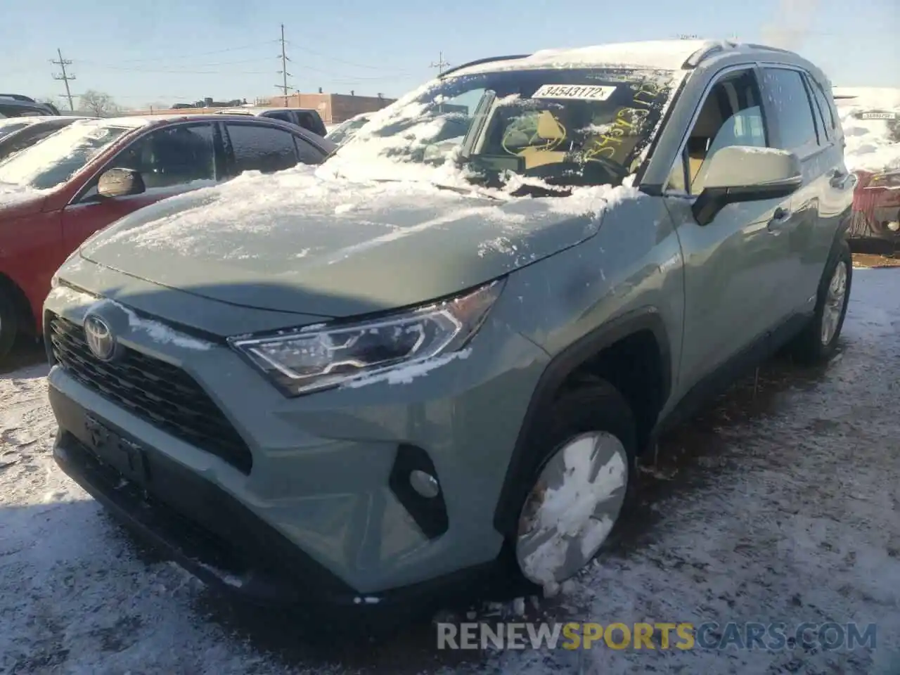 2 Photograph of a damaged car 2T3RWRFV2KW025641 TOYOTA RAV4 2019