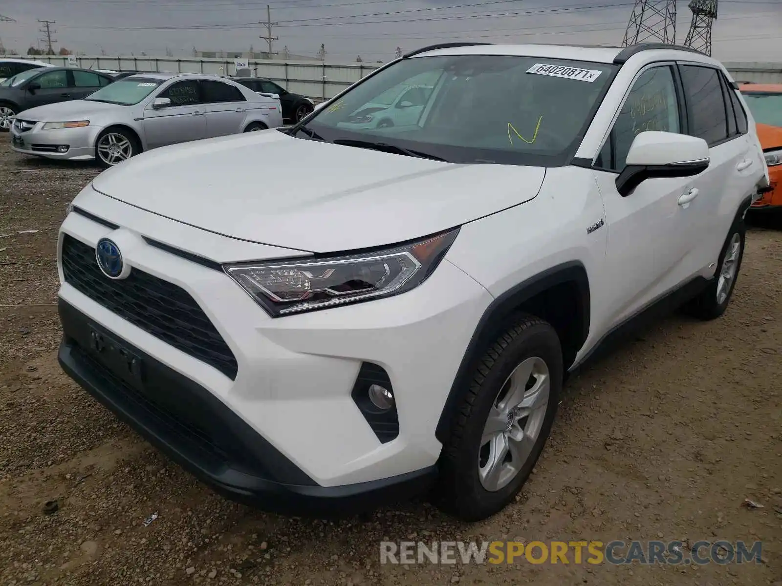 2 Photograph of a damaged car 2T3RWRFV2KW025901 TOYOTA RAV4 2019