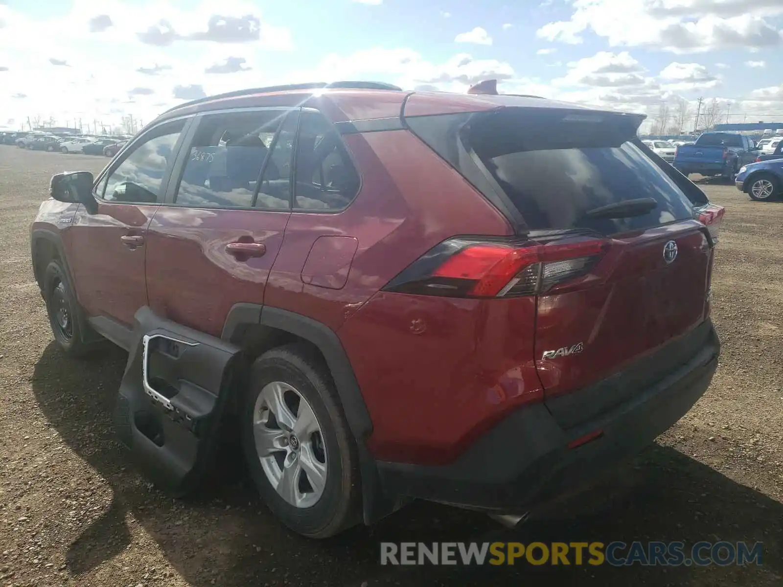 3 Фотография поврежденного автомобиля 2T3RWRFV2KW034890 TOYOTA RAV4 2019