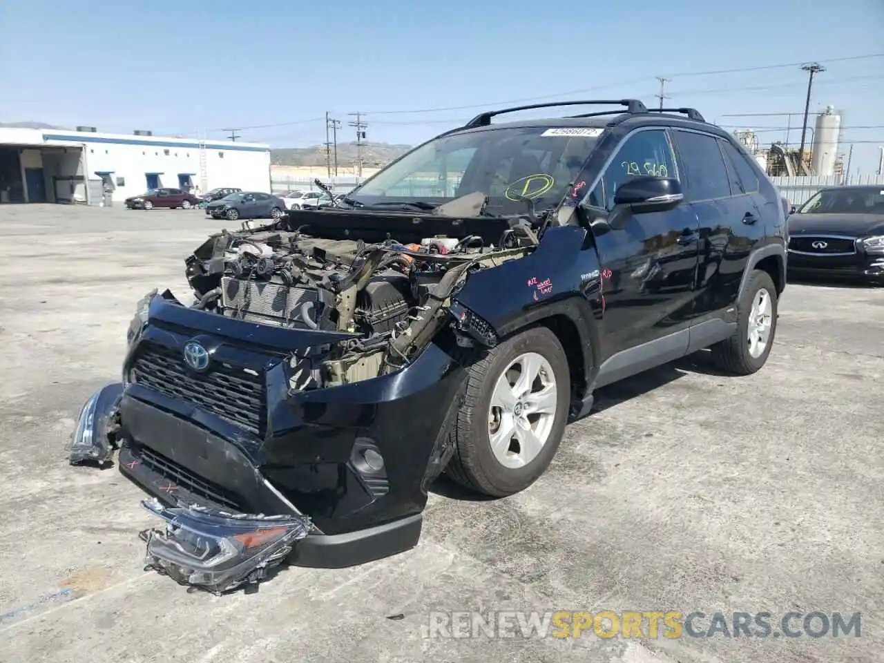 2 Фотография поврежденного автомобиля 2T3RWRFV2KW041709 TOYOTA RAV4 2019