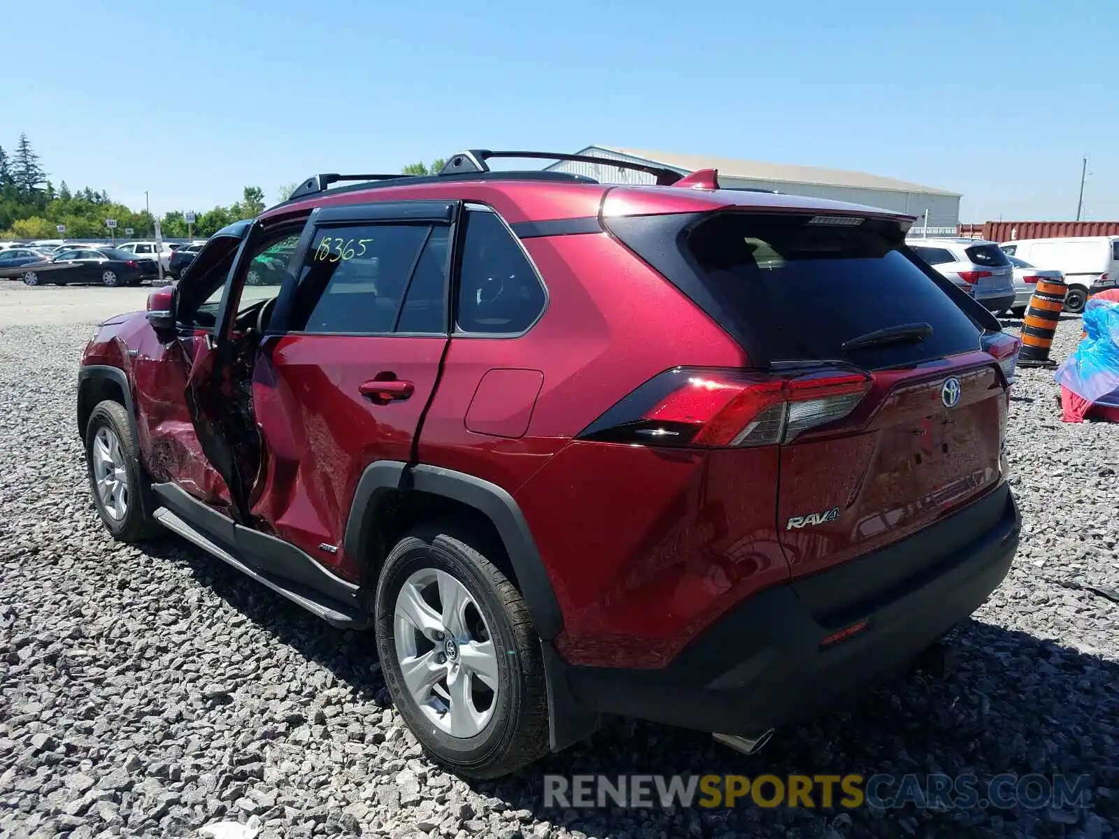 3 Photograph of a damaged car 2T3RWRFV2KW044285 TOYOTA RAV4 2019