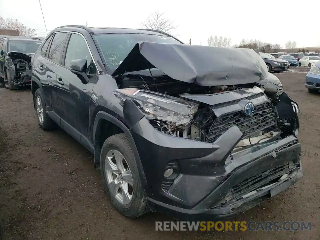 1 Photograph of a damaged car 2T3RWRFV3KW001557 TOYOTA RAV4 2019