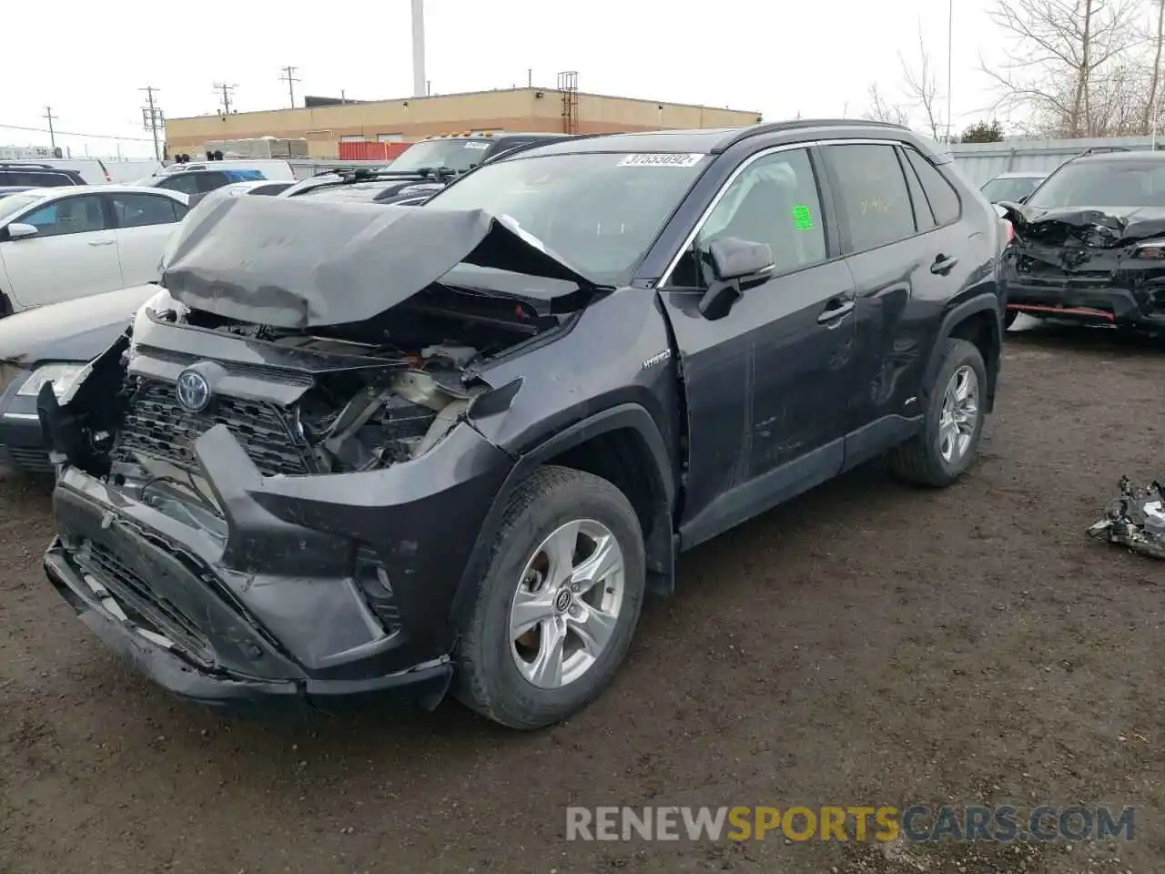 2 Photograph of a damaged car 2T3RWRFV3KW001557 TOYOTA RAV4 2019