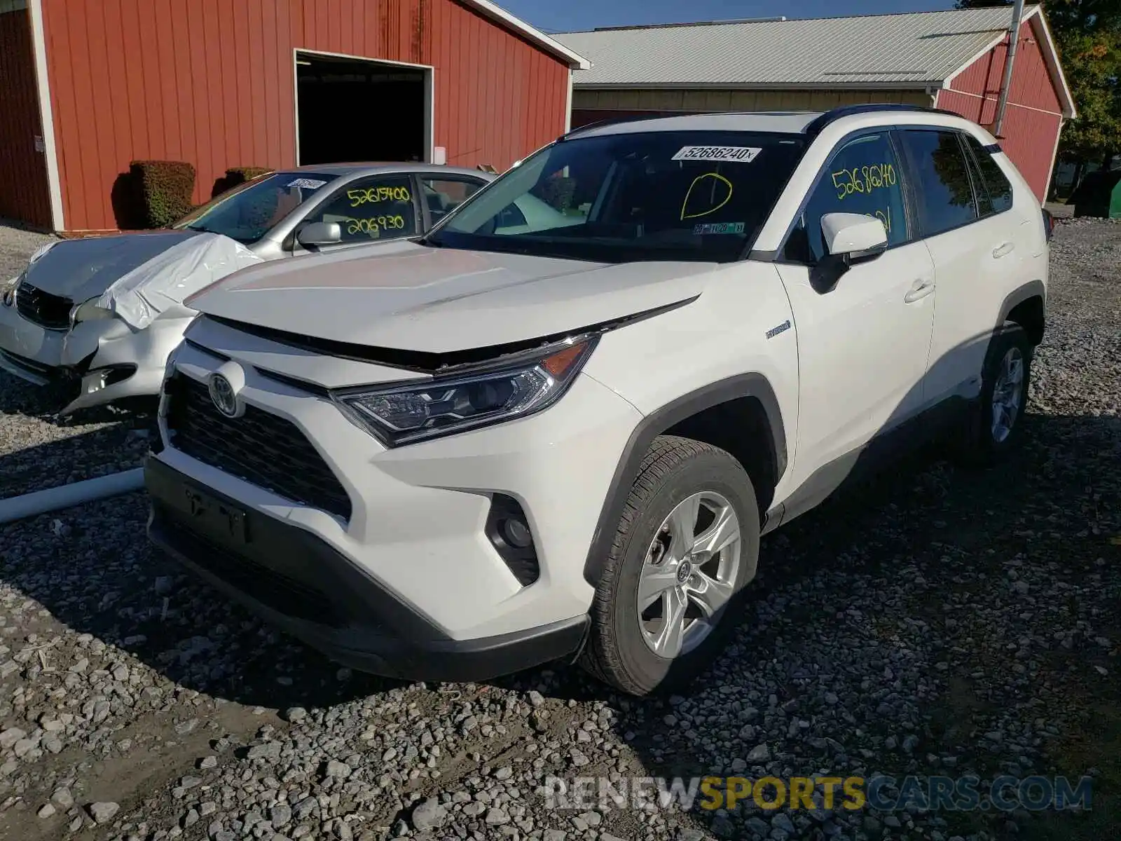 2 Photograph of a damaged car 2T3RWRFV3KW046014 TOYOTA RAV4 2019