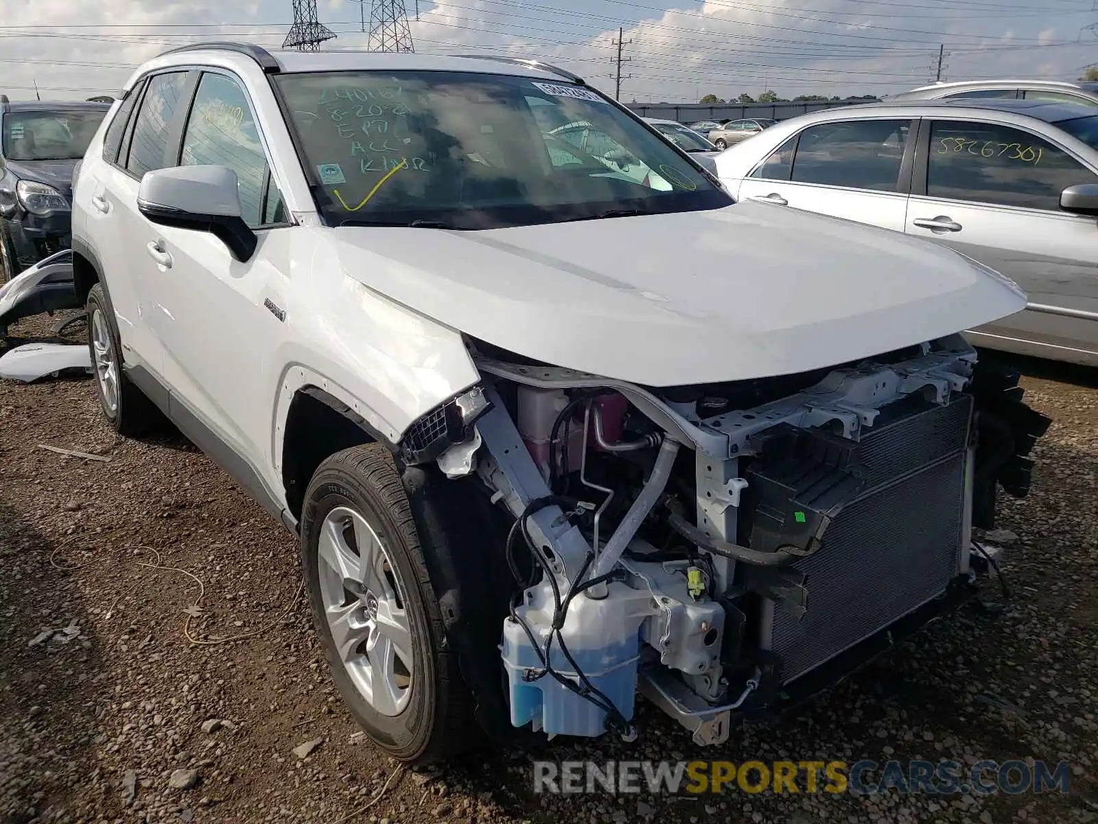 1 Photograph of a damaged car 2T3RWRFV4KW022191 TOYOTA RAV4 2019