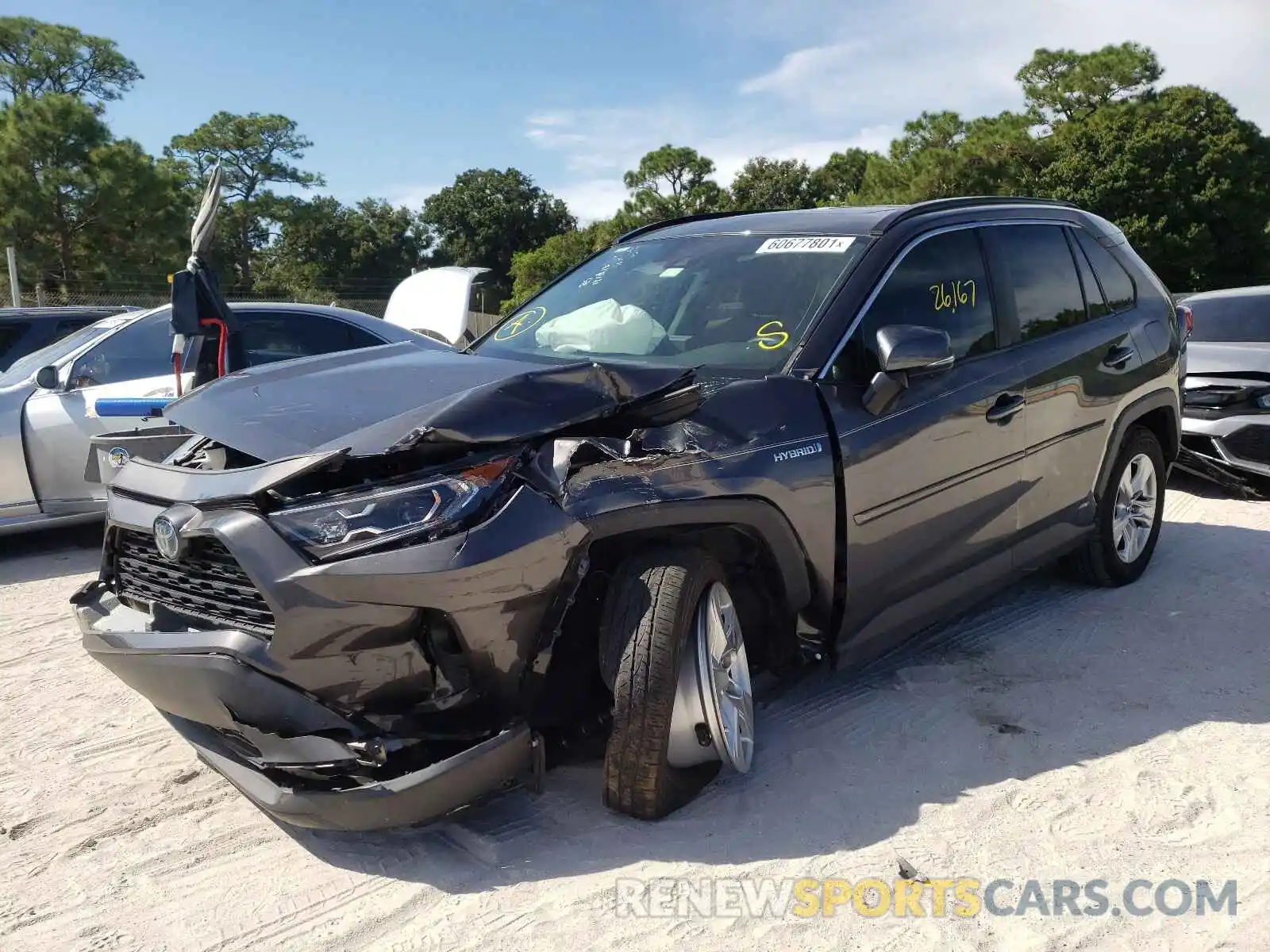 2 Photograph of a damaged car 2T3RWRFV4KW027097 TOYOTA RAV4 2019