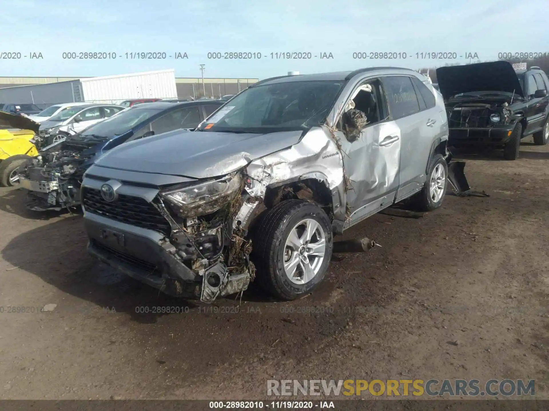 2 Фотография поврежденного автомобиля 2T3RWRFV4KW035751 TOYOTA RAV4 2019