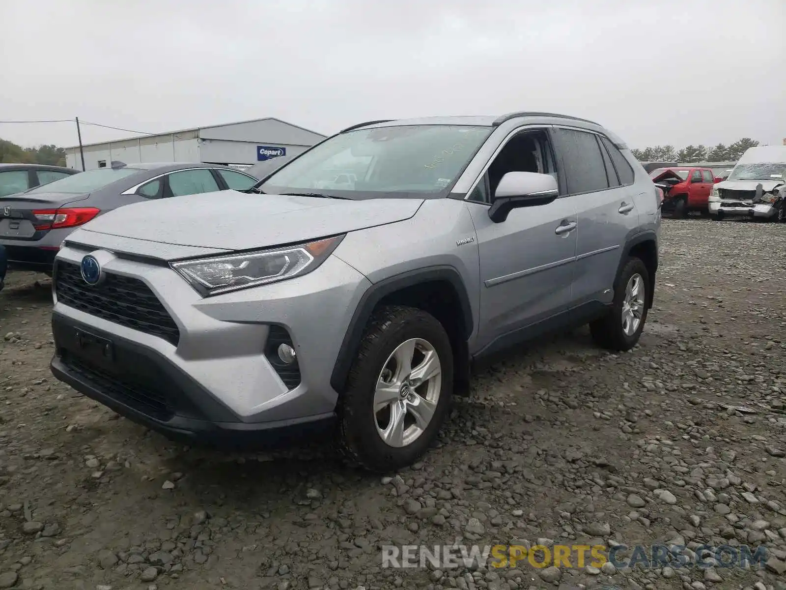 2 Photograph of a damaged car 2T3RWRFV4KW043736 TOYOTA RAV4 2019