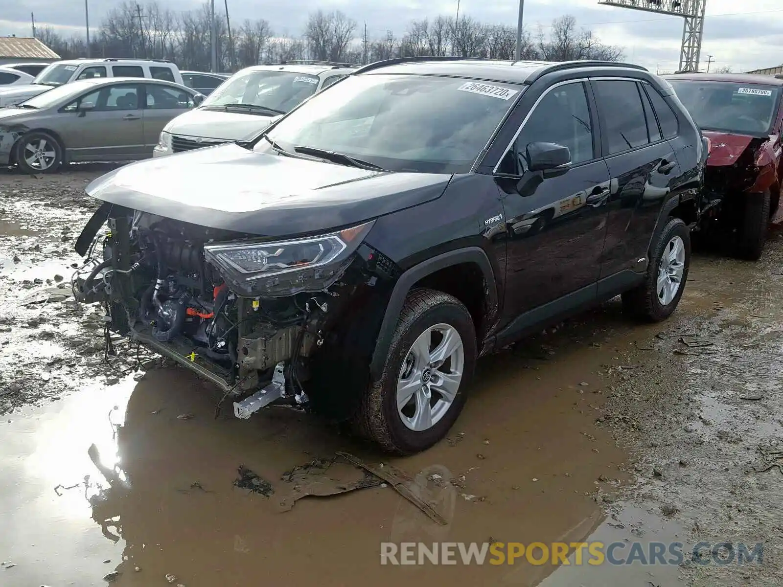 2 Photograph of a damaged car 2T3RWRFV5KW035757 TOYOTA RAV4 2019