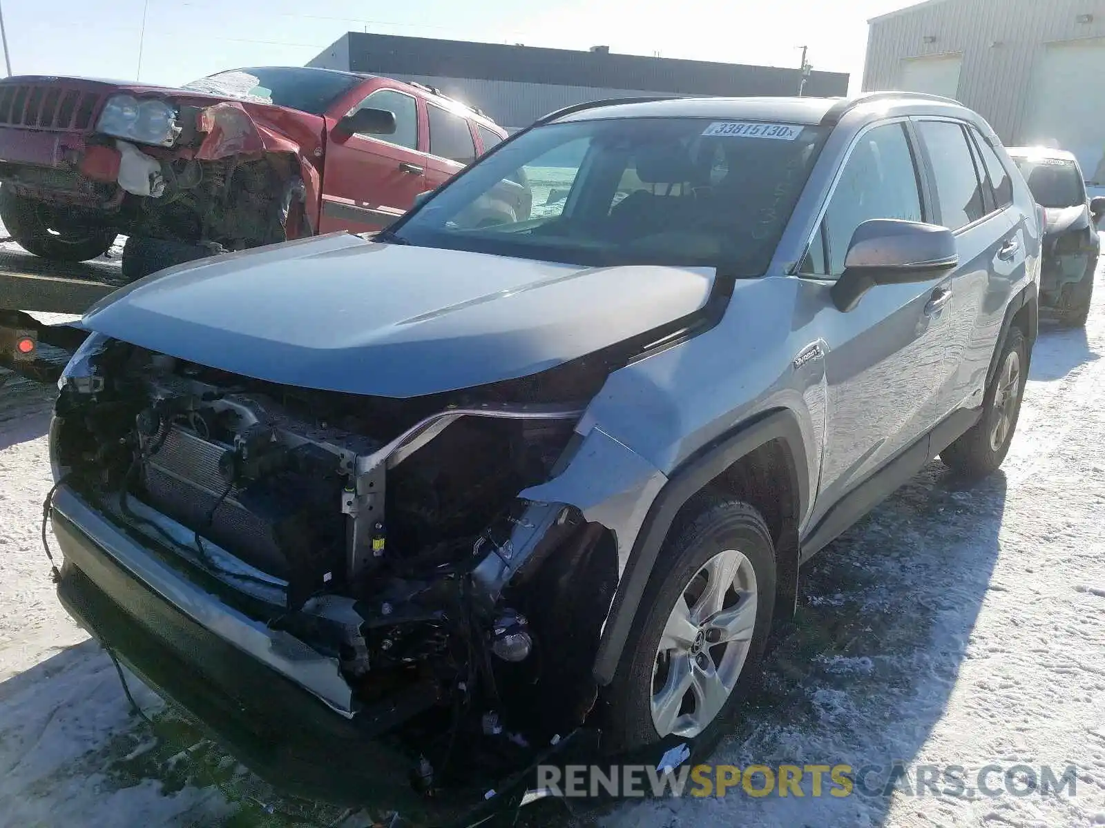 2 Photograph of a damaged car 2T3RWRFV6KW002900 TOYOTA RAV4 2019