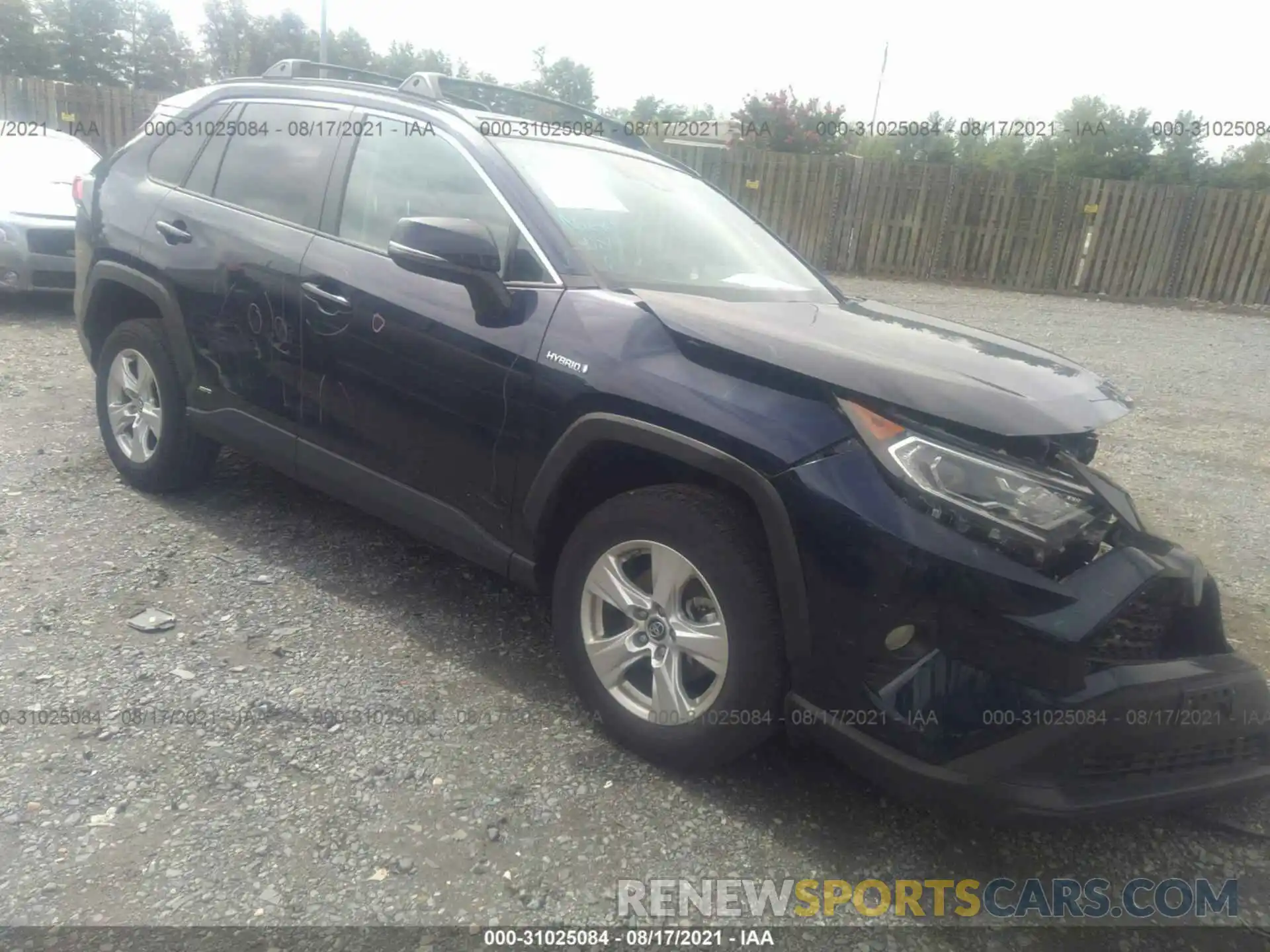 1 Photograph of a damaged car 2T3RWRFV6KW013086 TOYOTA RAV4 2019