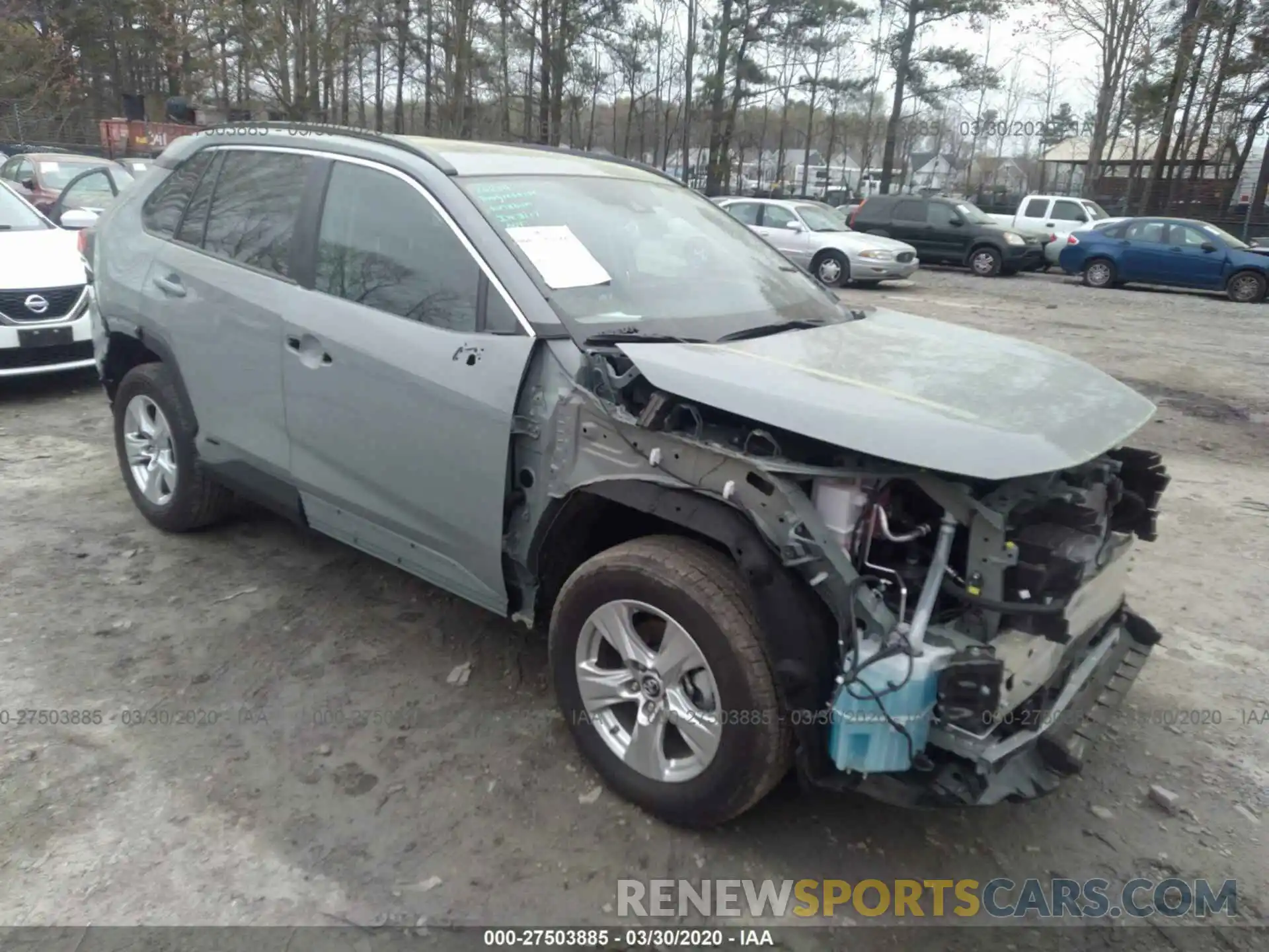 1 Photograph of a damaged car 2T3RWRFV6KW041938 TOYOTA RAV4 2019