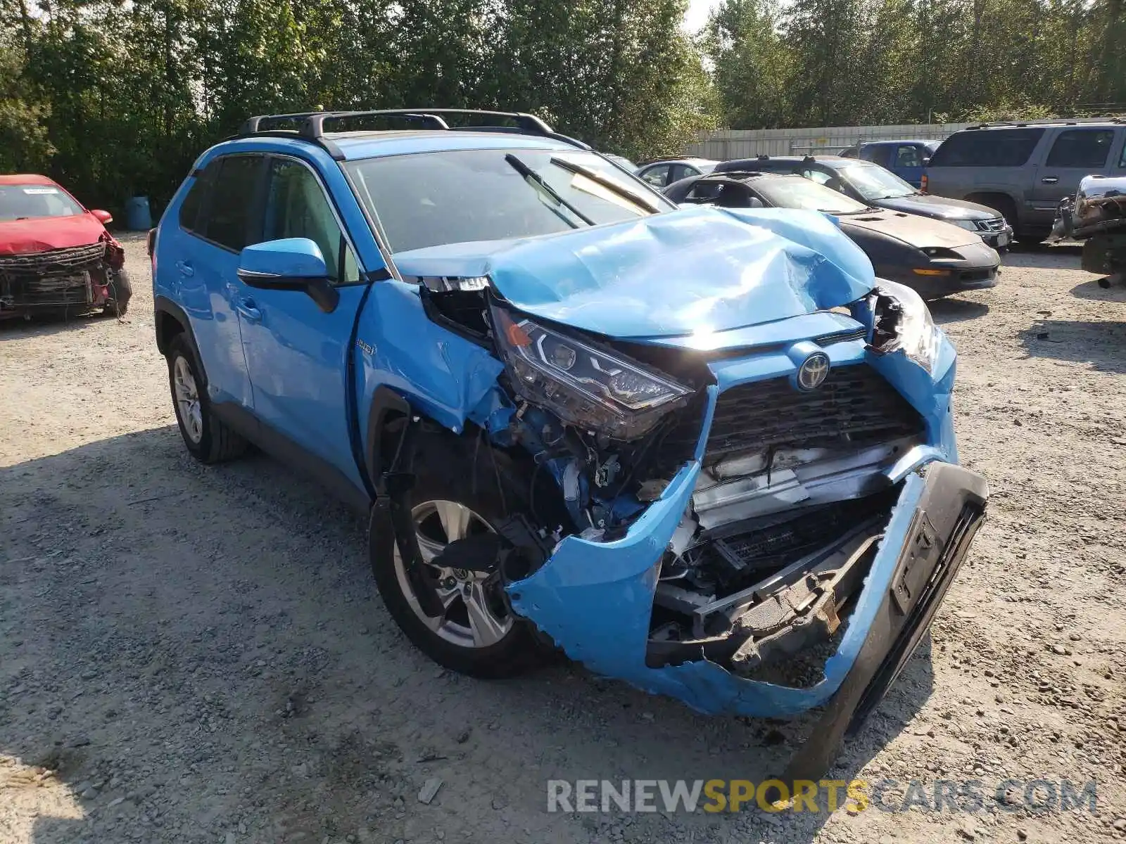 1 Photograph of a damaged car 2T3RWRFV7KW016546 TOYOTA RAV4 2019