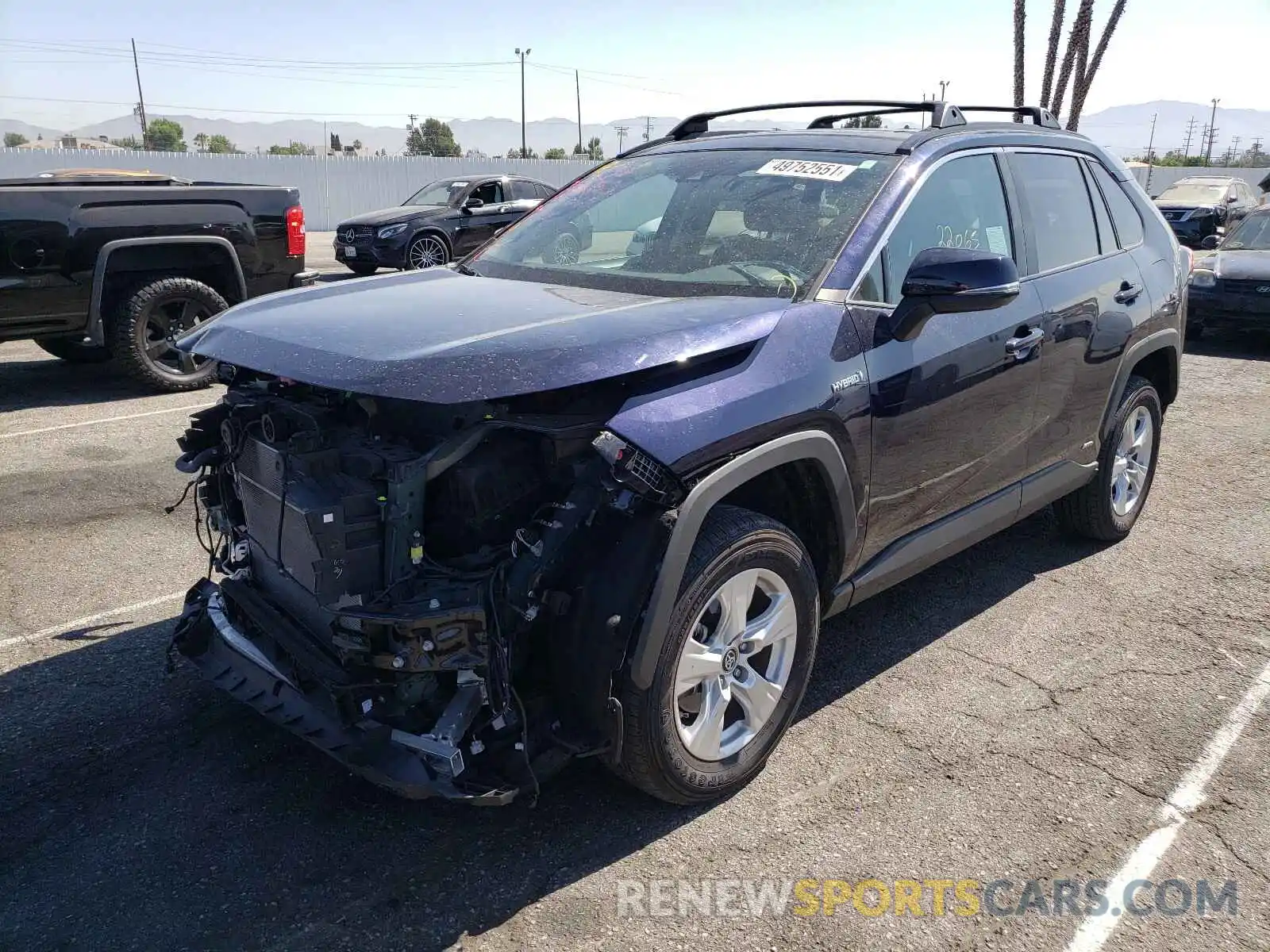 2 Photograph of a damaged car 2T3RWRFV7KW019009 TOYOTA RAV4 2019