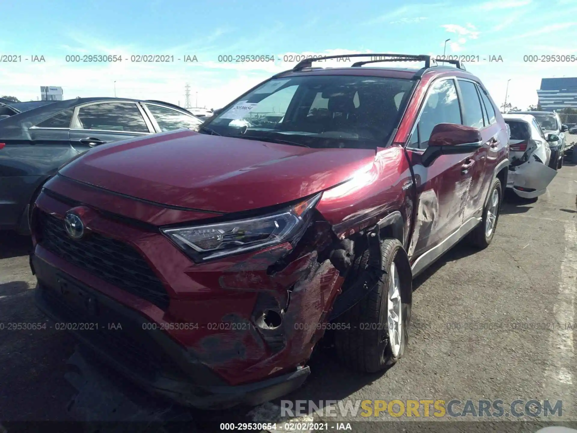 2 Photograph of a damaged car 2T3RWRFV7KW020113 TOYOTA RAV4 2019