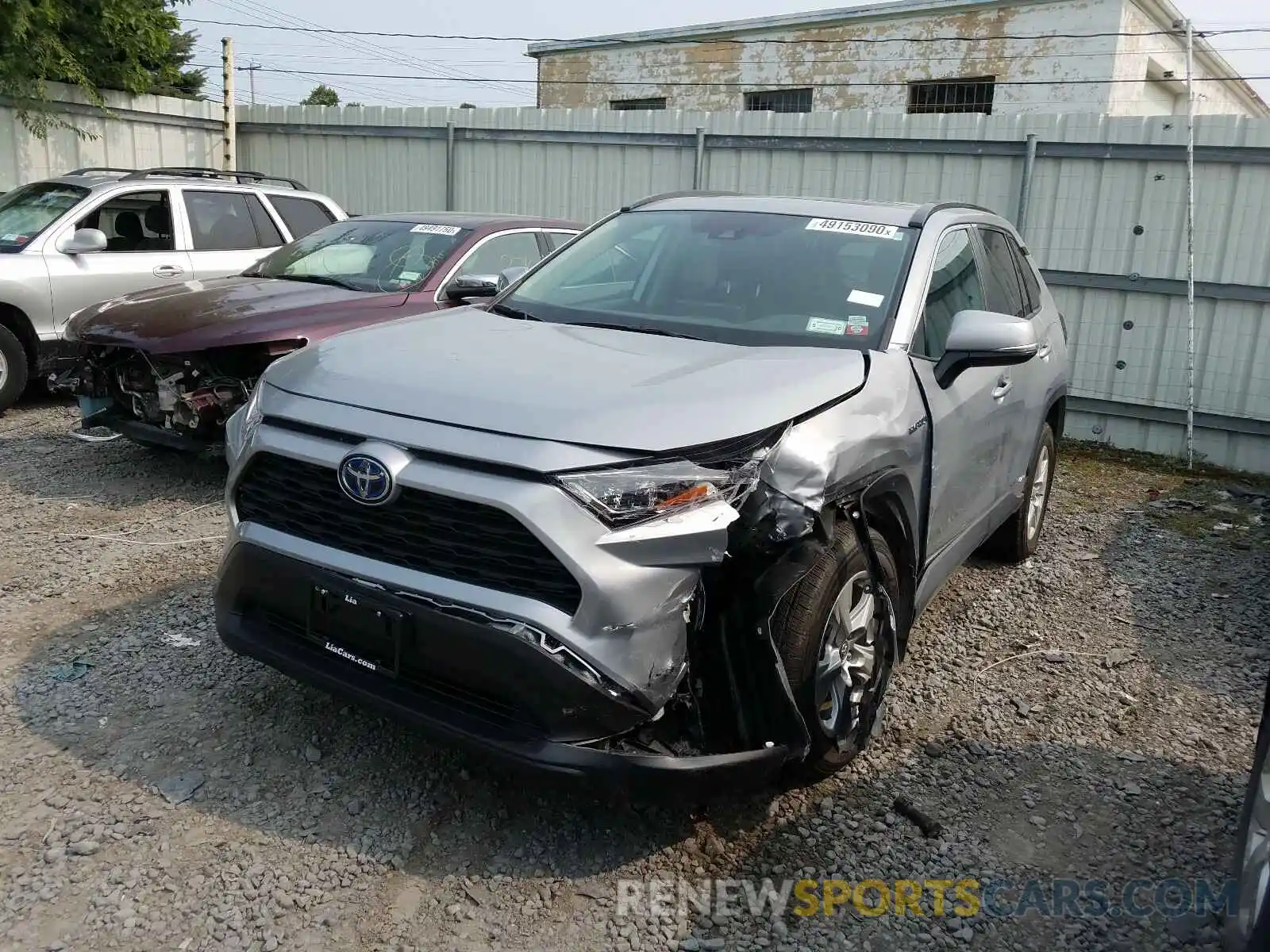 2 Photograph of a damaged car 2T3RWRFV7KW022931 TOYOTA RAV4 2019