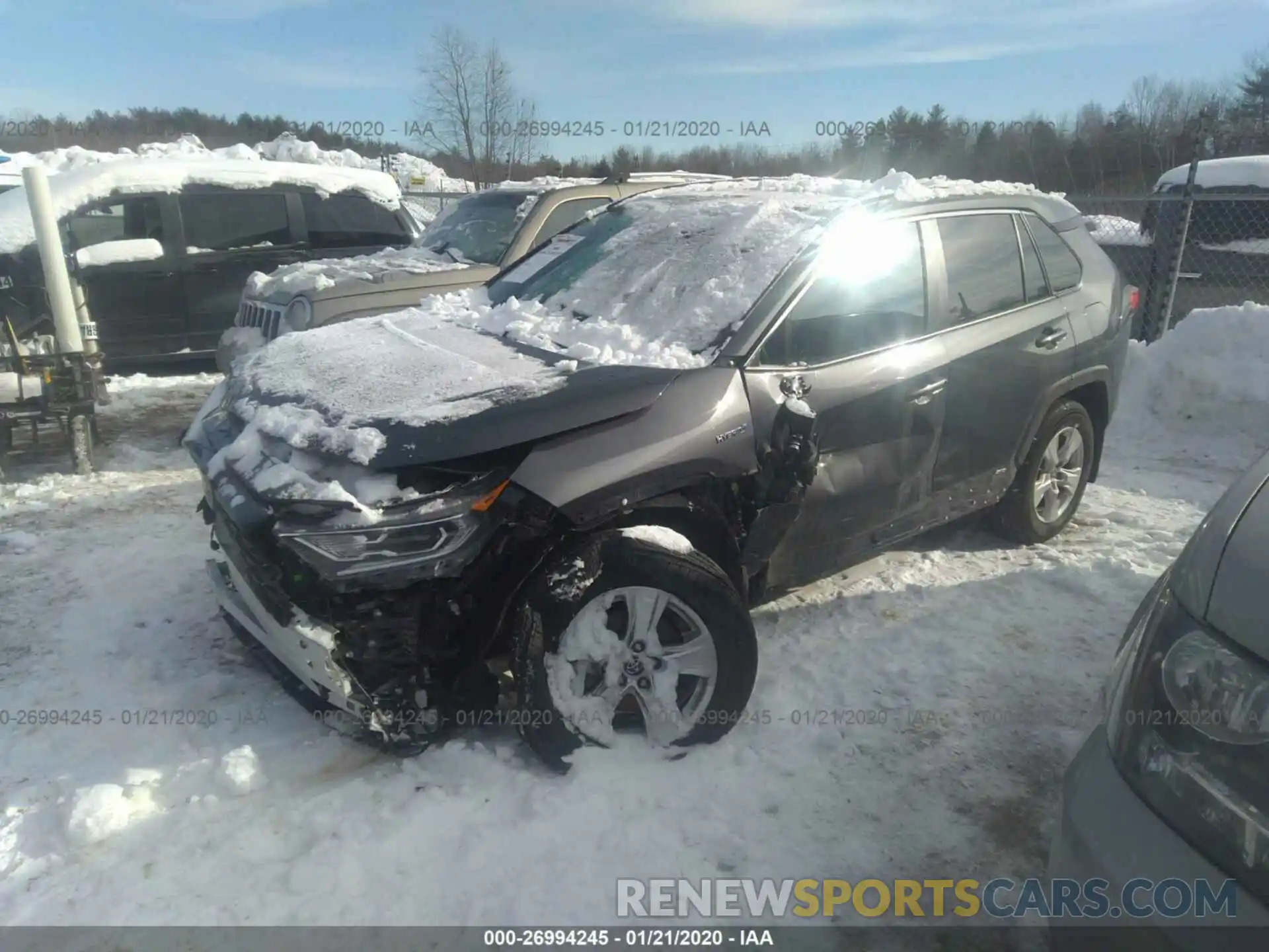 2 Photograph of a damaged car 2T3RWRFV9KW007346 TOYOTA RAV4 2019