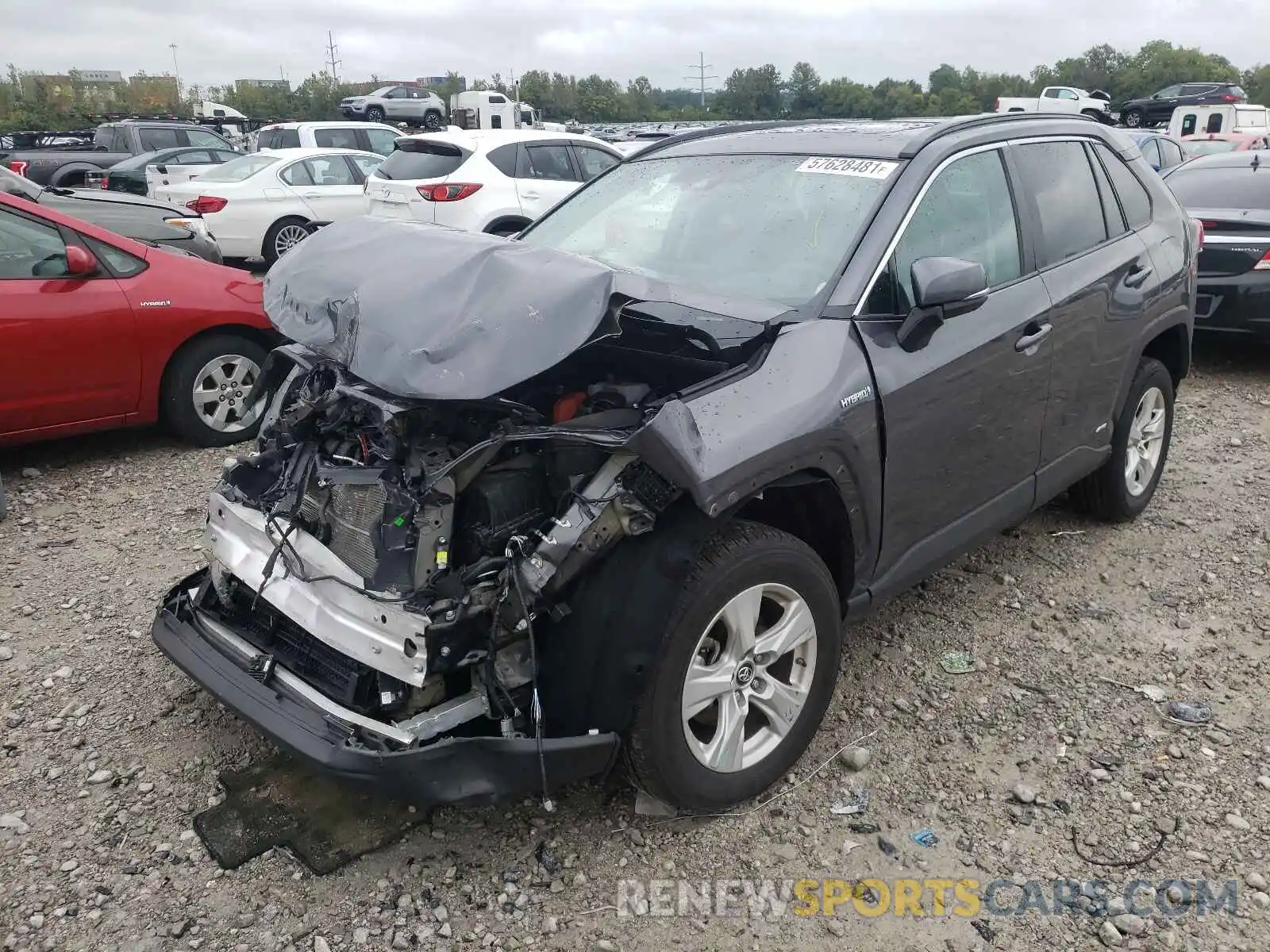 2 Photograph of a damaged car 2T3RWRFV9KW021408 TOYOTA RAV4 2019