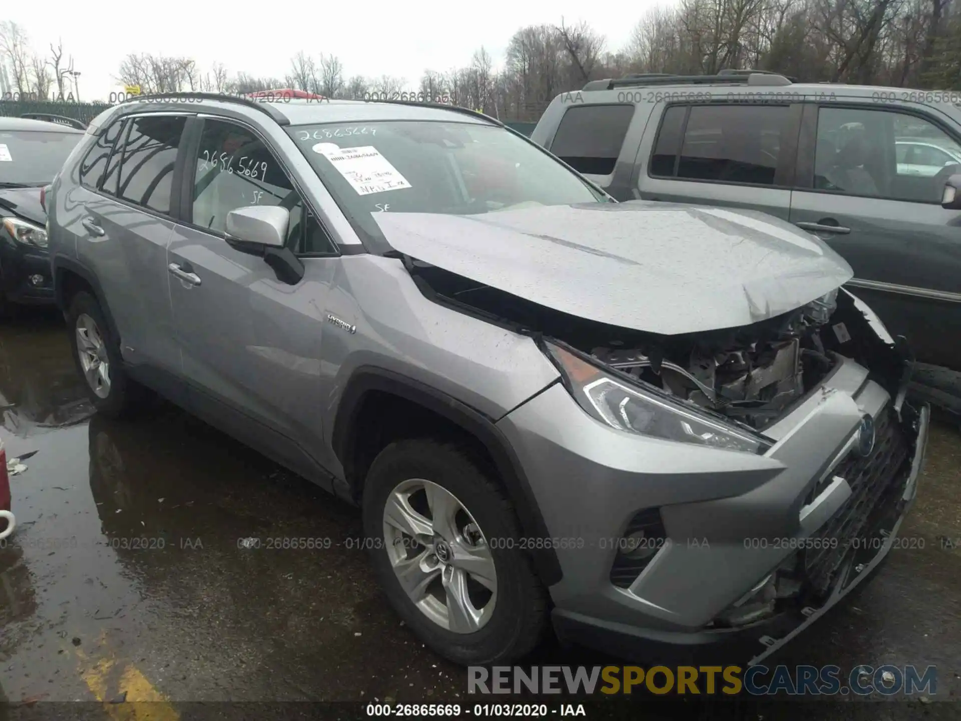 1 Фотография поврежденного автомобиля 2T3RWRFVXKW008831 TOYOTA RAV4 2019