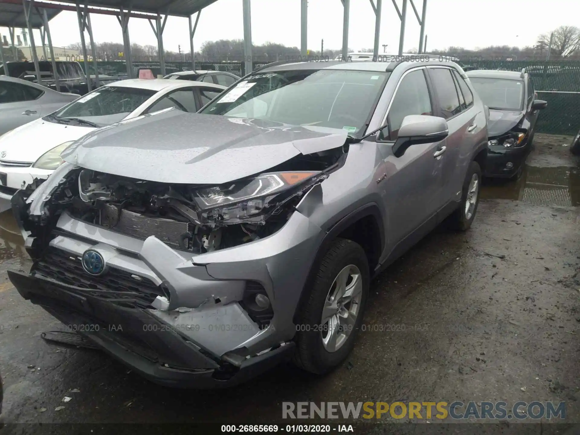 2 Фотография поврежденного автомобиля 2T3RWRFVXKW008831 TOYOTA RAV4 2019