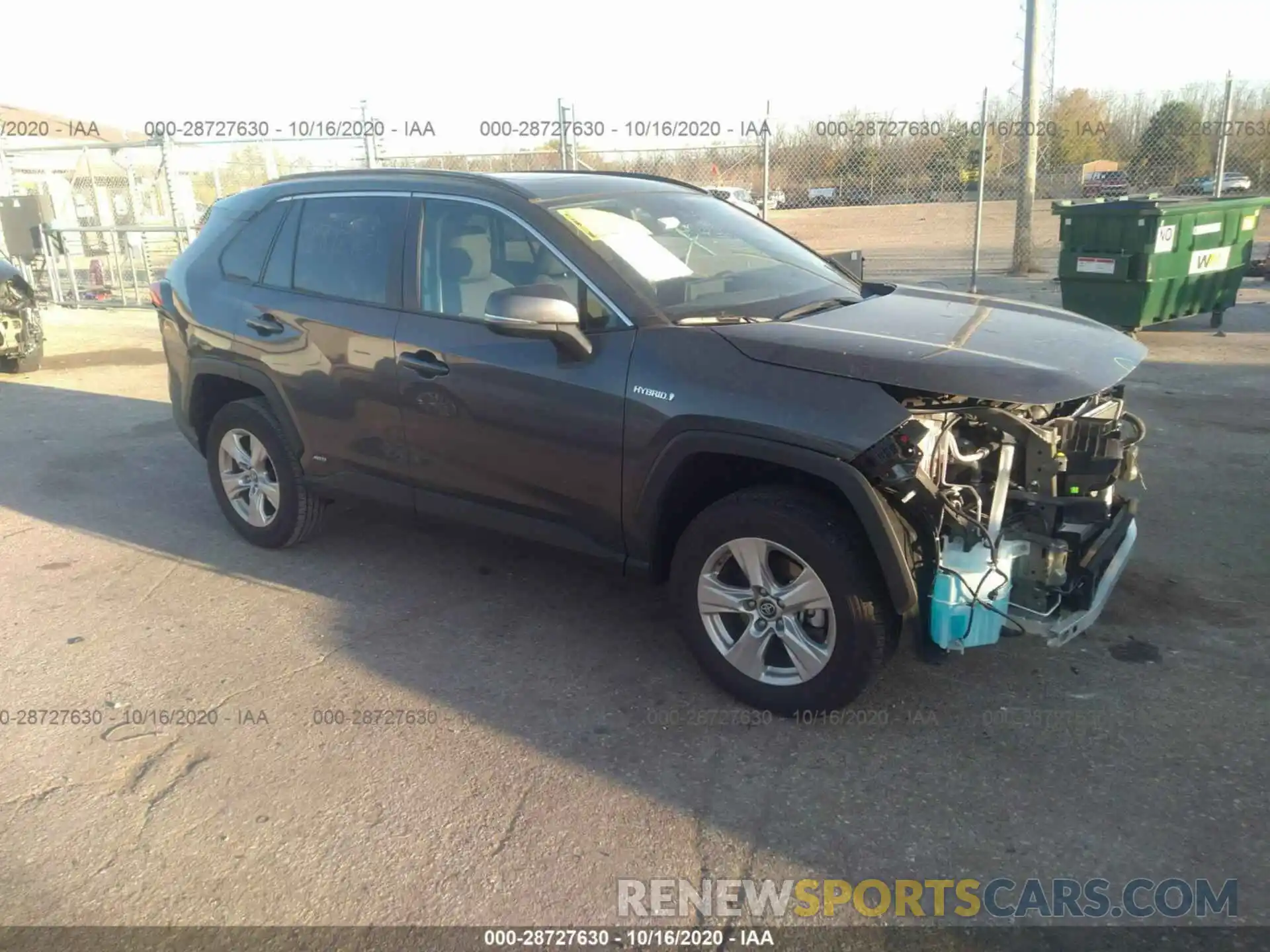 1 Photograph of a damaged car 2T3RWRFVXKW009669 TOYOTA RAV4 2019