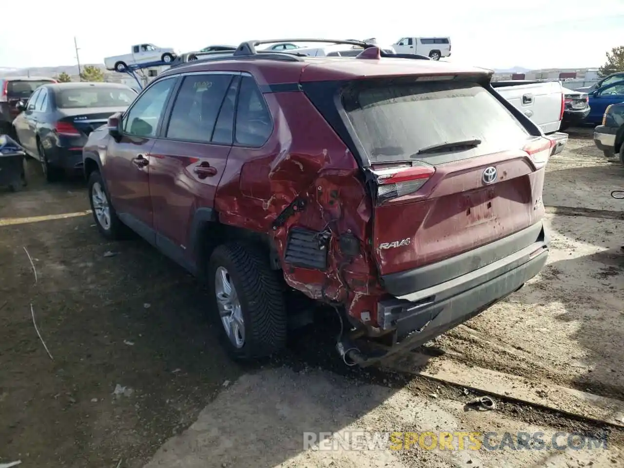 3 Photograph of a damaged car 2T3RWRFVXKW014144 TOYOTA RAV4 2019