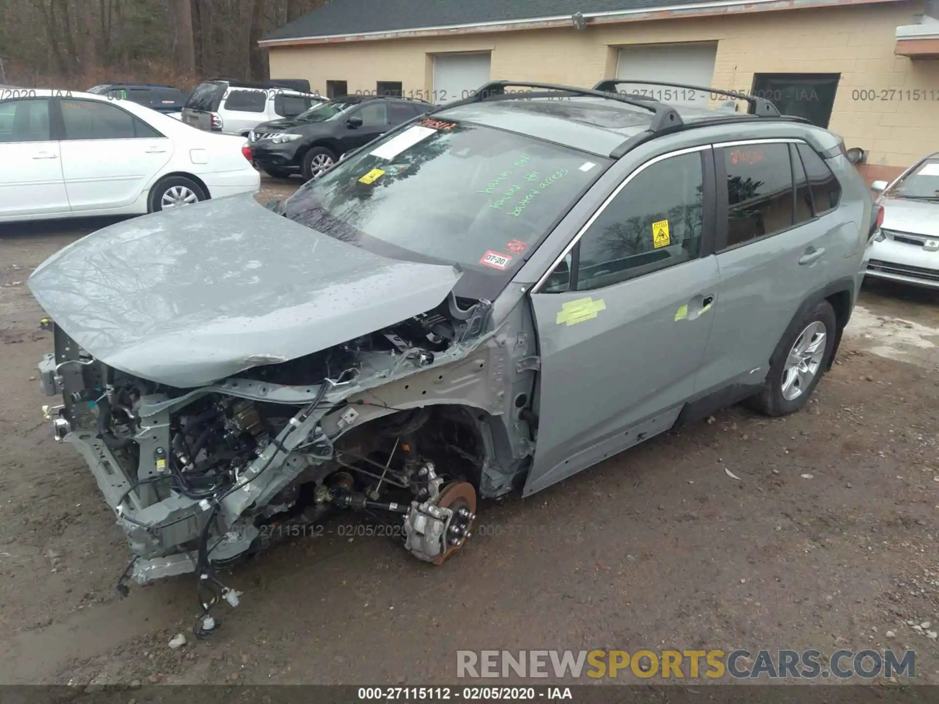 2 Photograph of a damaged car 2T3RWRFVXKW015441 TOYOTA RAV4 2019