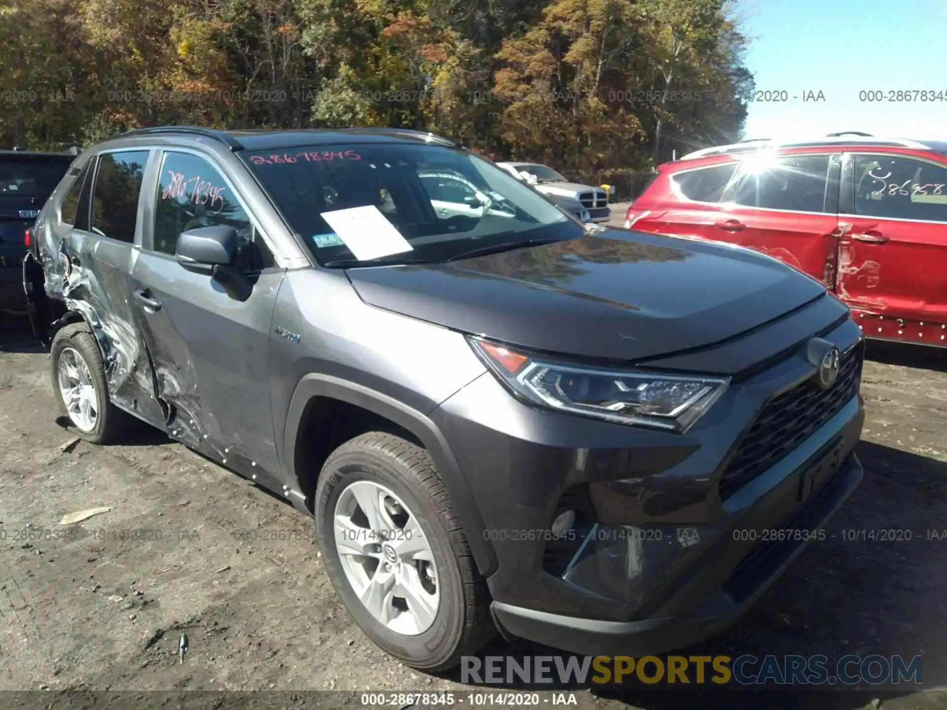 1 Photograph of a damaged car 2T3RWRFVXKW022213 TOYOTA RAV4 2019